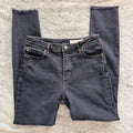 Sass & Bide Dark Wash Denim Jeans High-Rise Raw Hem Detail sz 27 - Image 1