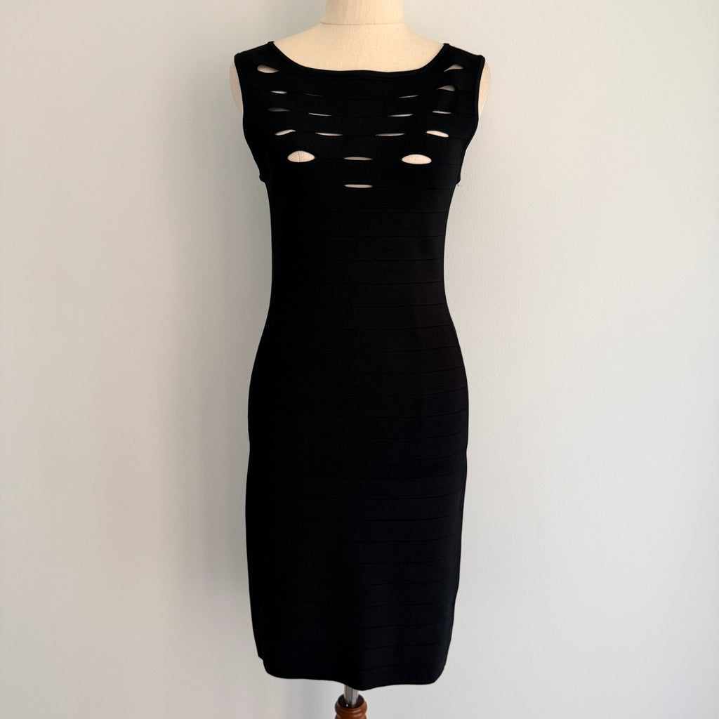 Karen Millen Black Bandage Dress Cutout Bodycon Size 2 Evening Party EPC - Image 1