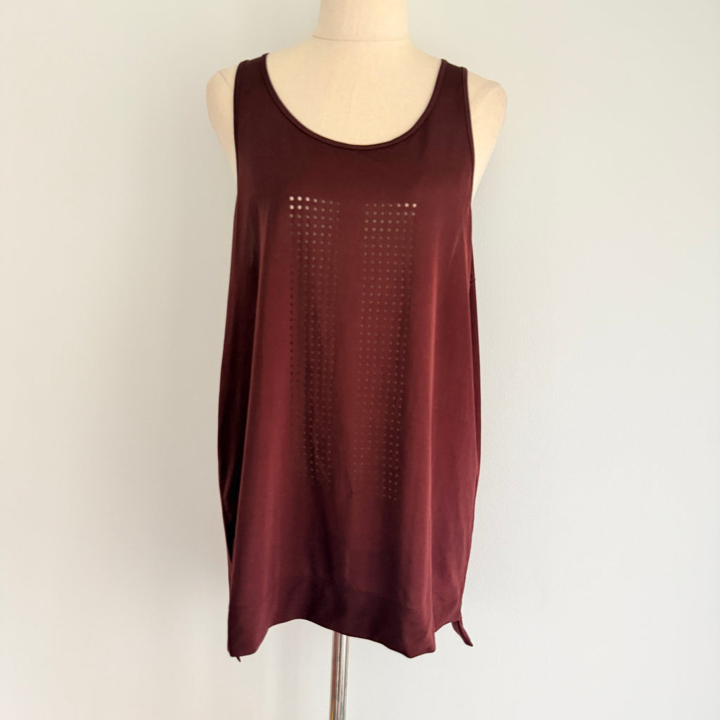 Country Road Active Maroon Polyester Tank Top Womens Size S Gym Sportswear - Image 1