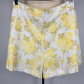 Dotti Yellow Floral Linen Blend Shorts - Size 12 - Image 1