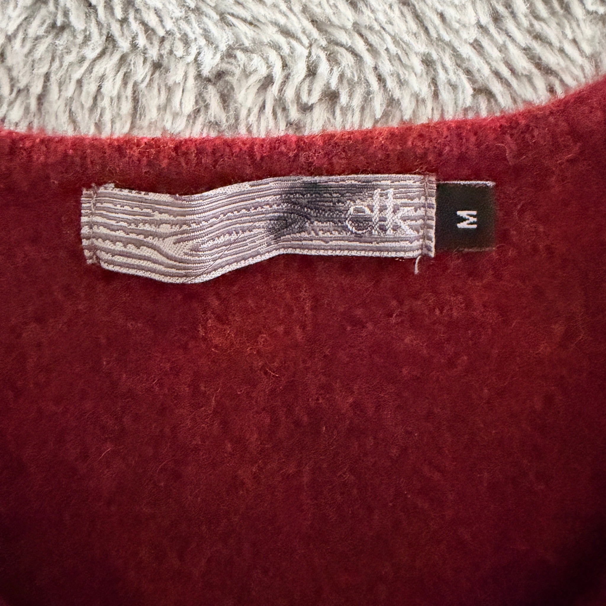 Elk The Label Womens Burgundy Merino Wool Blend Jumper Size M Crew Neck Casual - Image 5