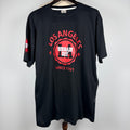 Los Angeles Urban DIY Black Poly Cotton Graphic T-Shirt Size 2XL Streetwear - Image 1