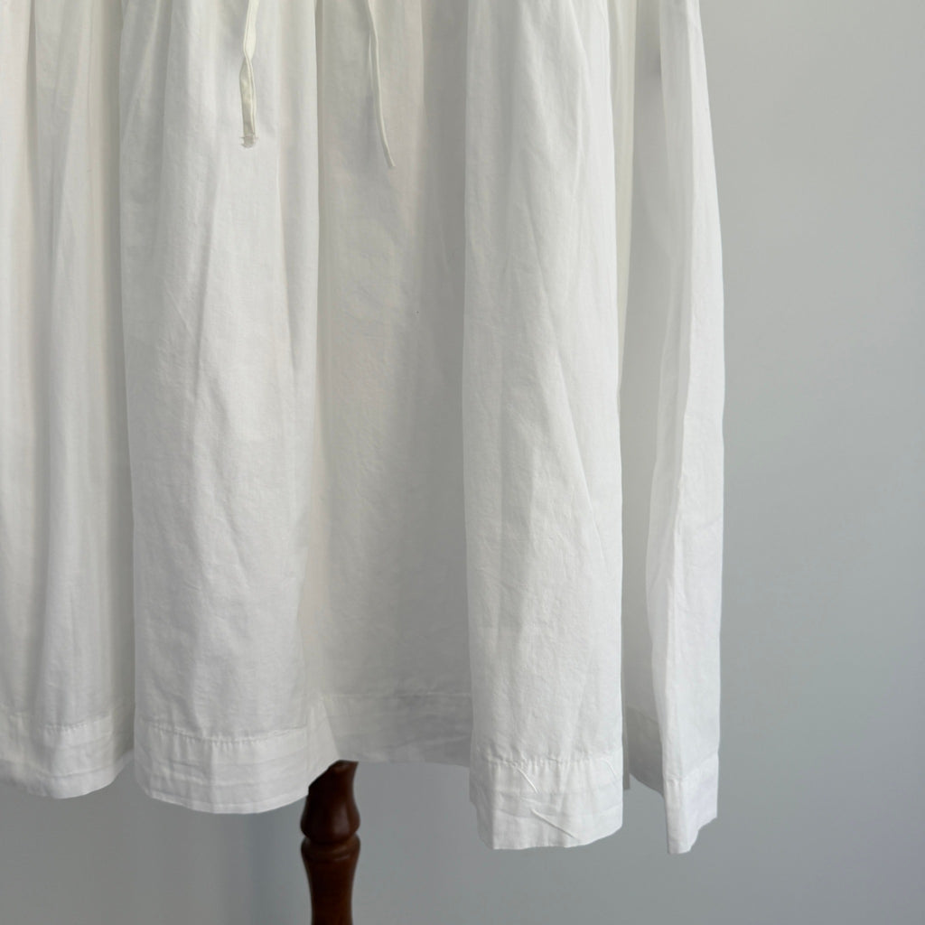 Vero Moda White Cotton Midi Dress Puff Sleeve Tie Waist Size M Casual BNWT - Image 5
