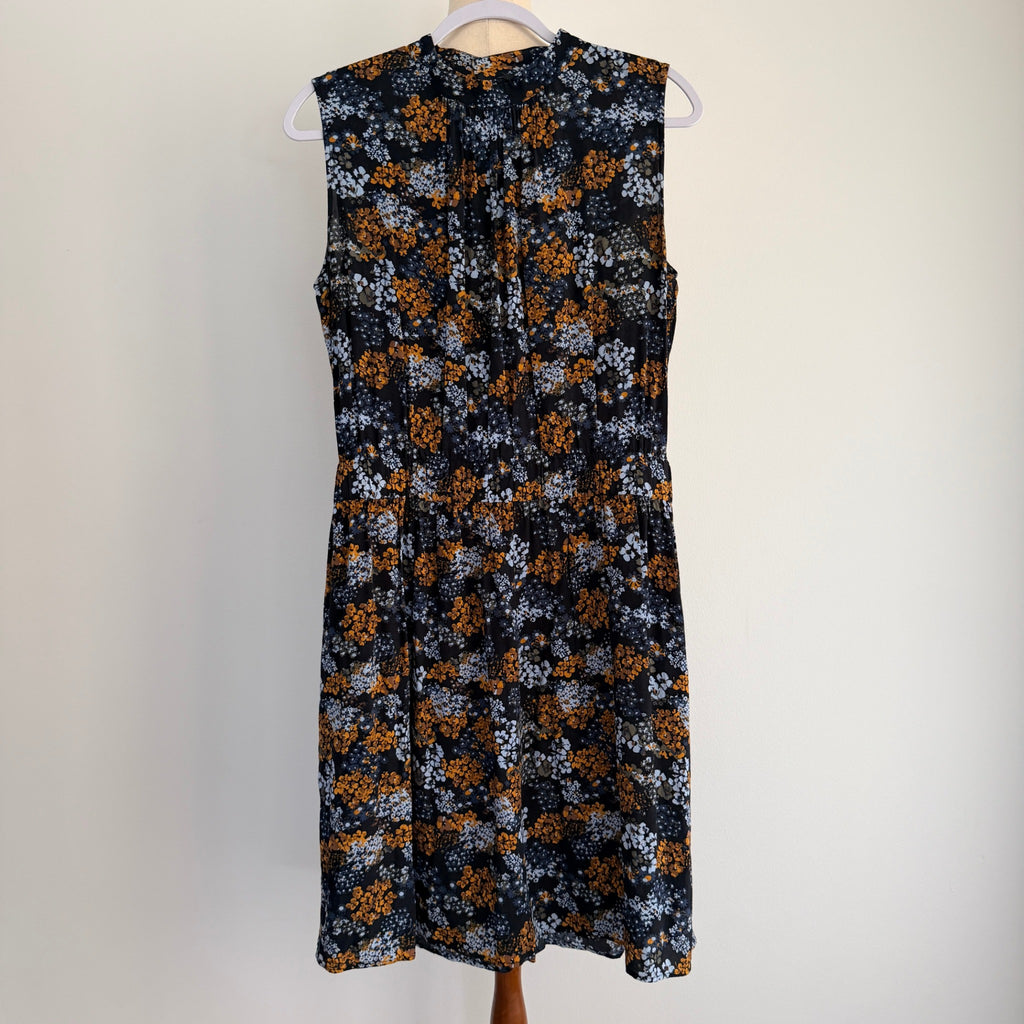 UNIQLO Womens Floral Print Viscose Sleeveless Shift Dress Size M Summer Casual - Image 1