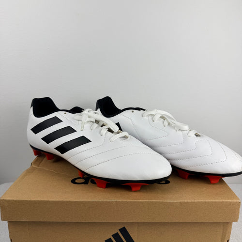 Adidas Goletto FG Junior Soccer Cleats - White/Black/Red Size US 6 - Image 2