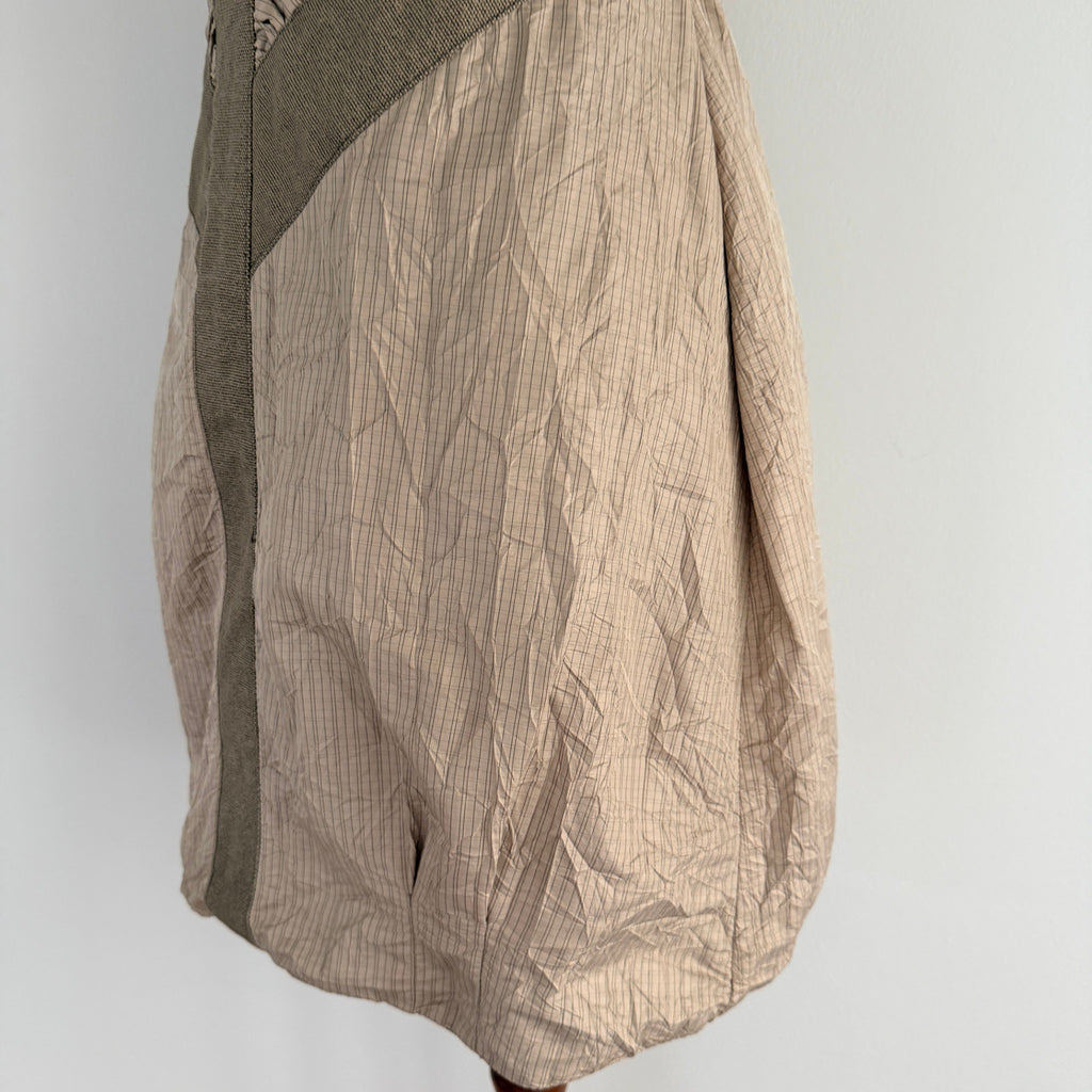 Manning Cartell Beige Polyester Strapless Dress Sz 12 Swarovski Crystal Party - Image 16