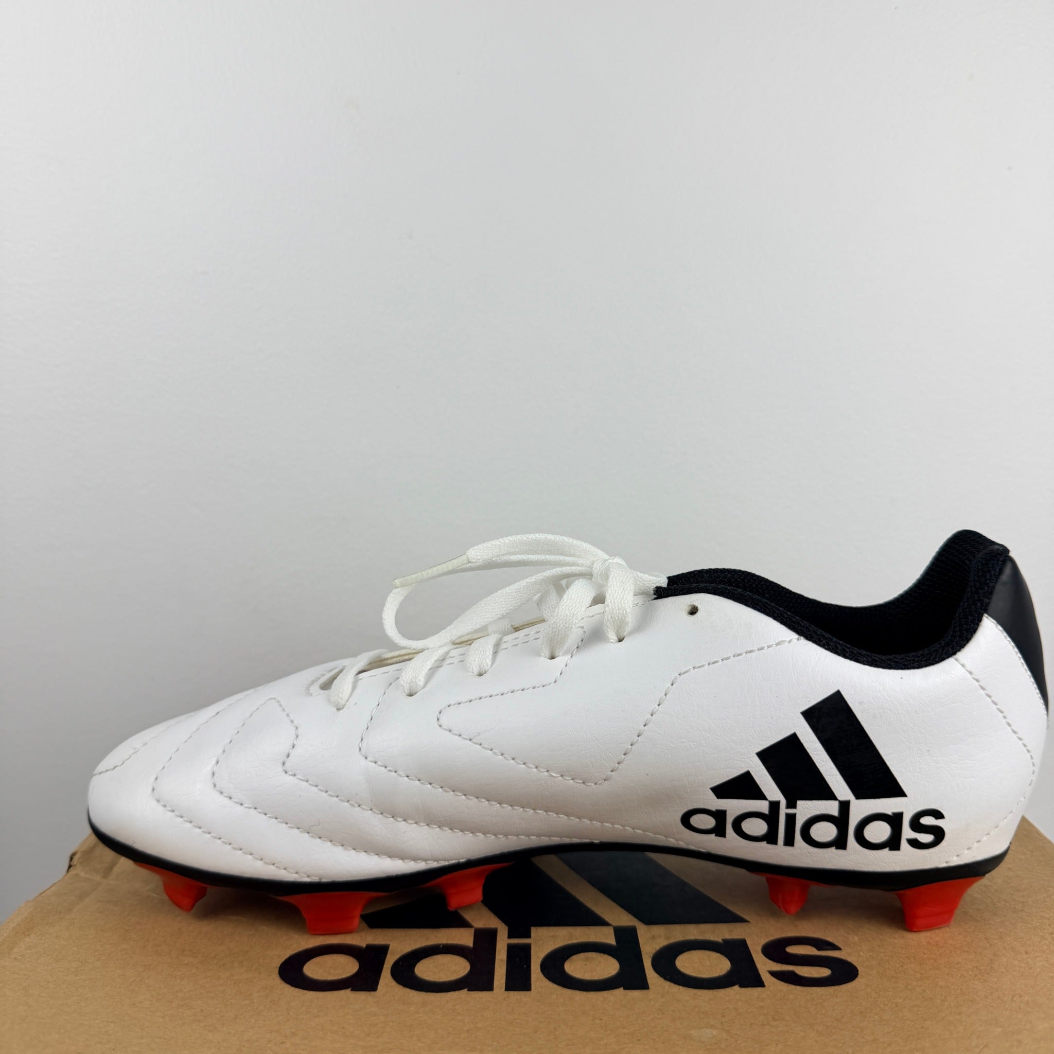 Adidas Goletto FG Junior Soccer Cleats - White/Black/Red Size US 6 - Image 11