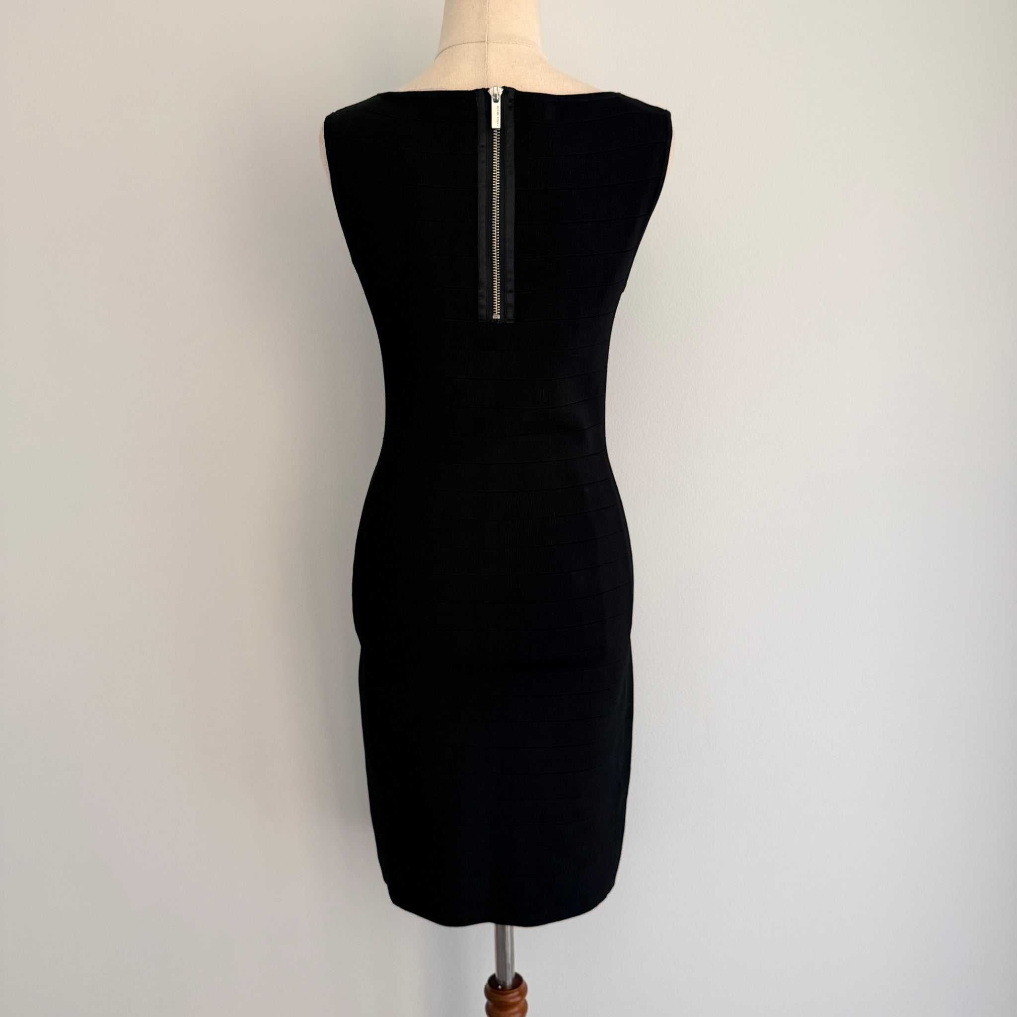 Karen Millen Black Bandage Dress Cutout Bodycon Size 2 Evening Party EPC - Image 2