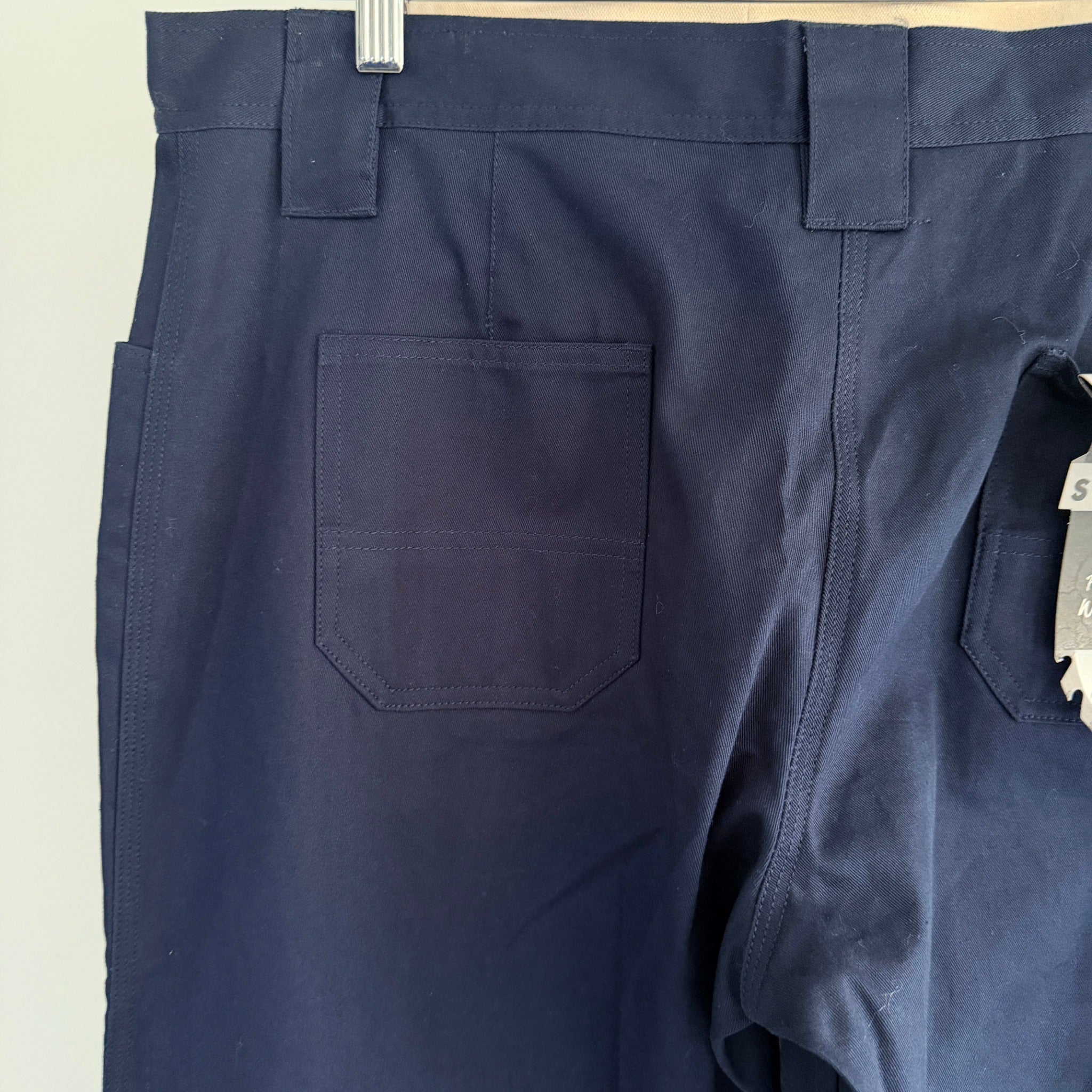 Syzmik Womens Navy Cotton Utility Cargo Pants Size 16 UPF50+ Workwear BNWT - Image 12