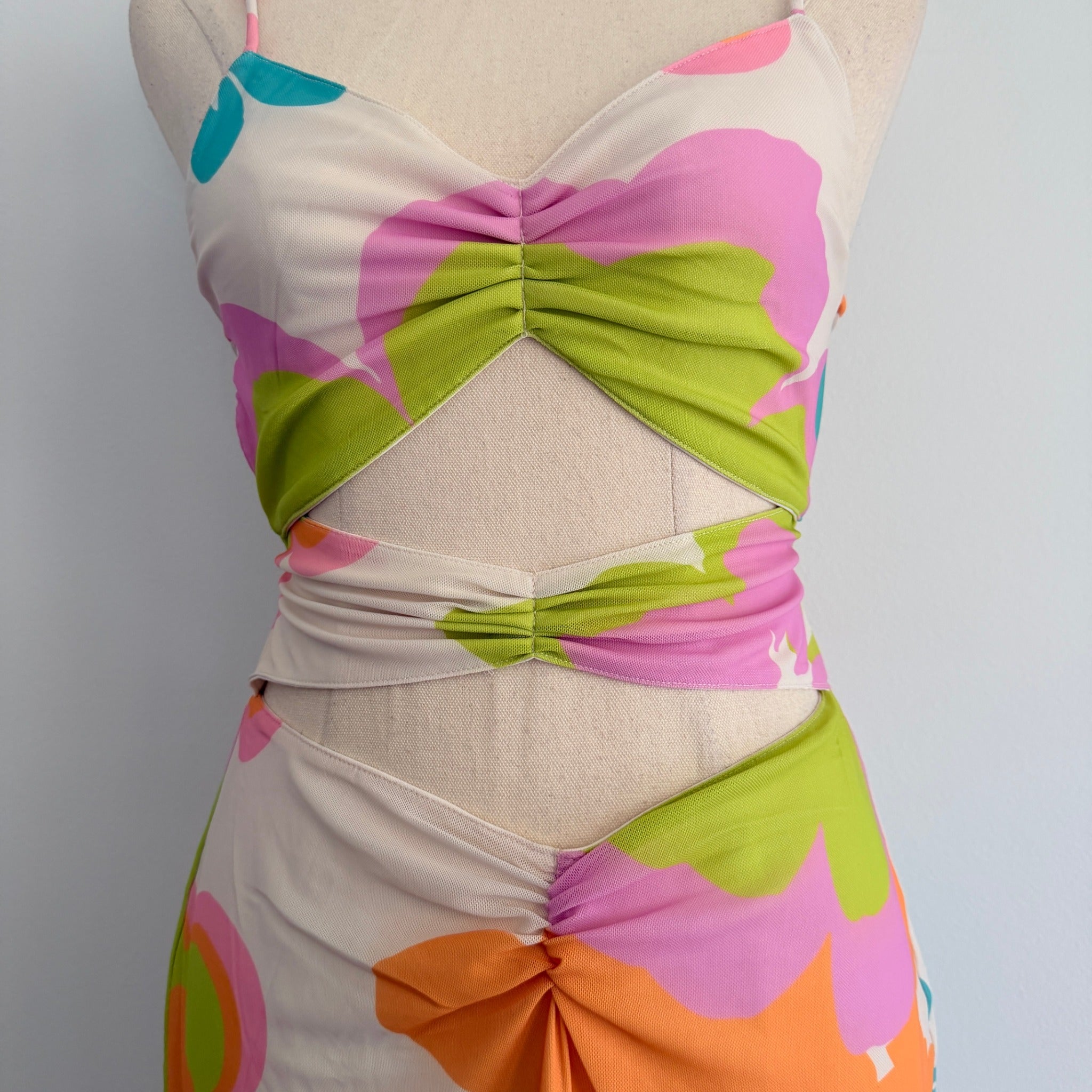 Sabo Cayli Cutout Dress Bubblegum Multi-Colour Size XS AU 6 NWT - Image 11