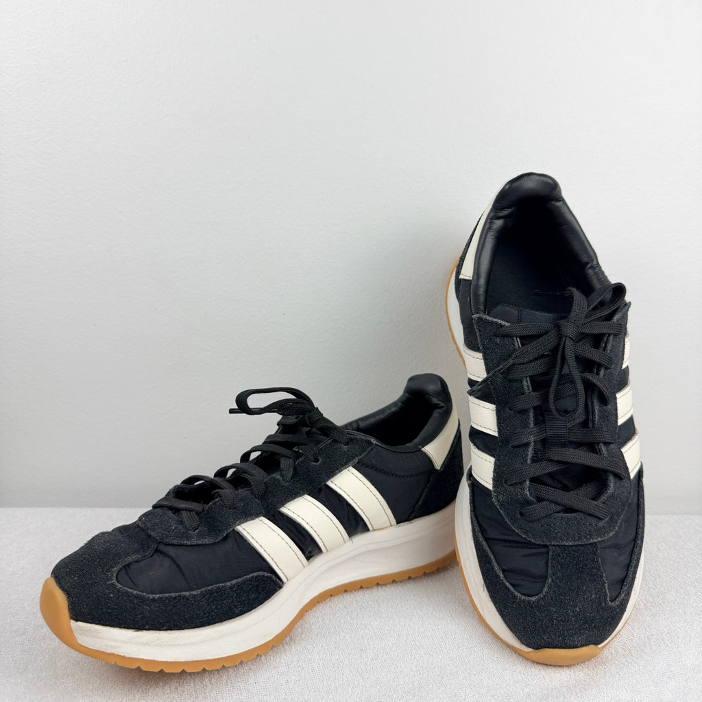 Adidas RUN 70s 2.0 Cloudfoam Black Youth Kids Size 5.5 Comfort Trainers Shoes  - Image 2