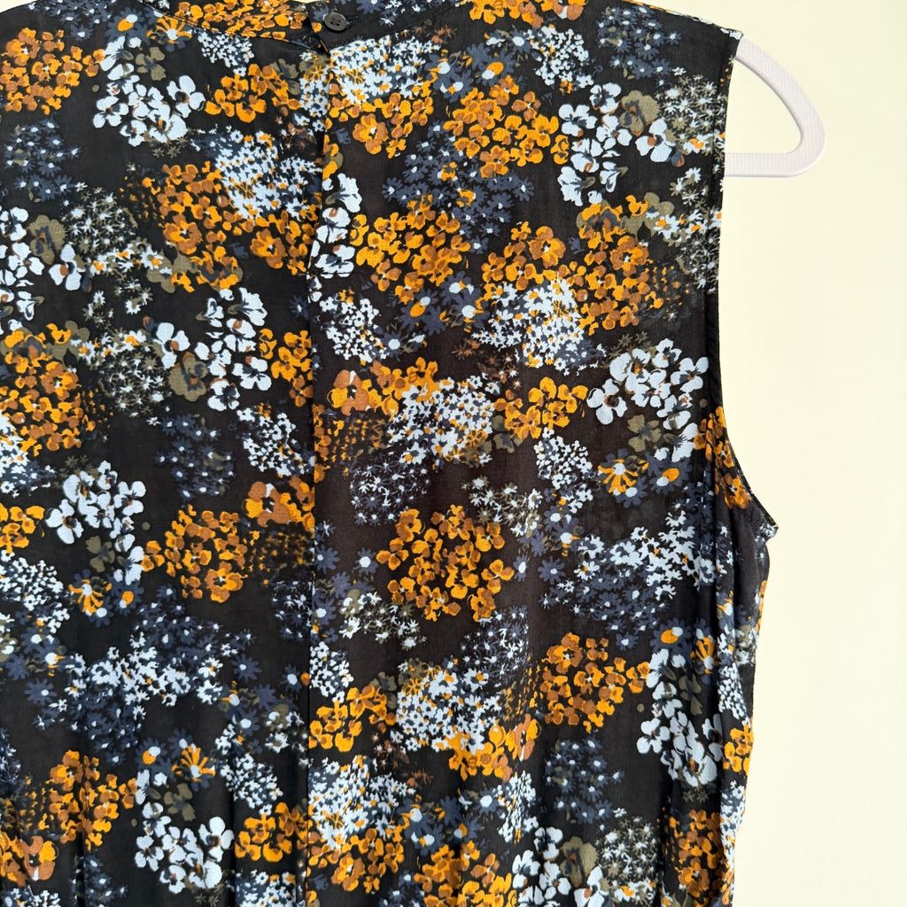 UNIQLO Womens Floral Print Viscose Sleeveless Shift Dress Size M Summer Casual - Image 14