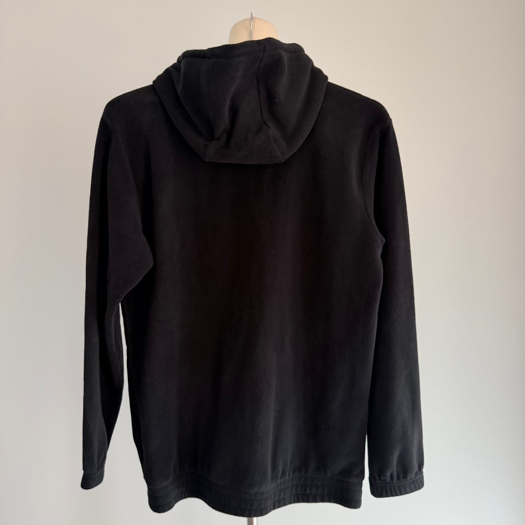 Adidas Originals Black Fleece Hoodie - Men's Size M - Image 2