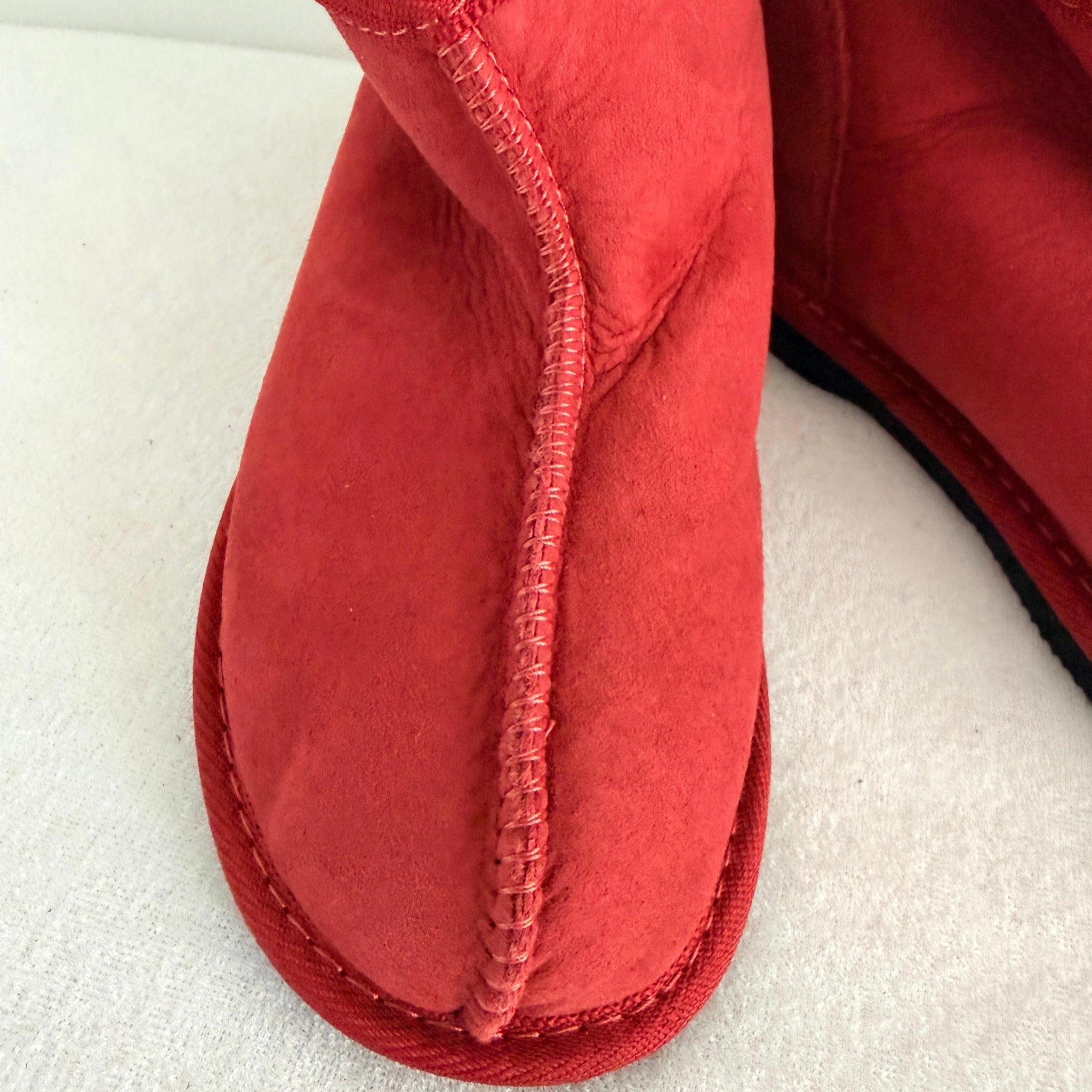 UGG Boots of Australia Ultra Mini Boots - Vibrant Red Genuine Sheepskin Size 4 AU - Image 12