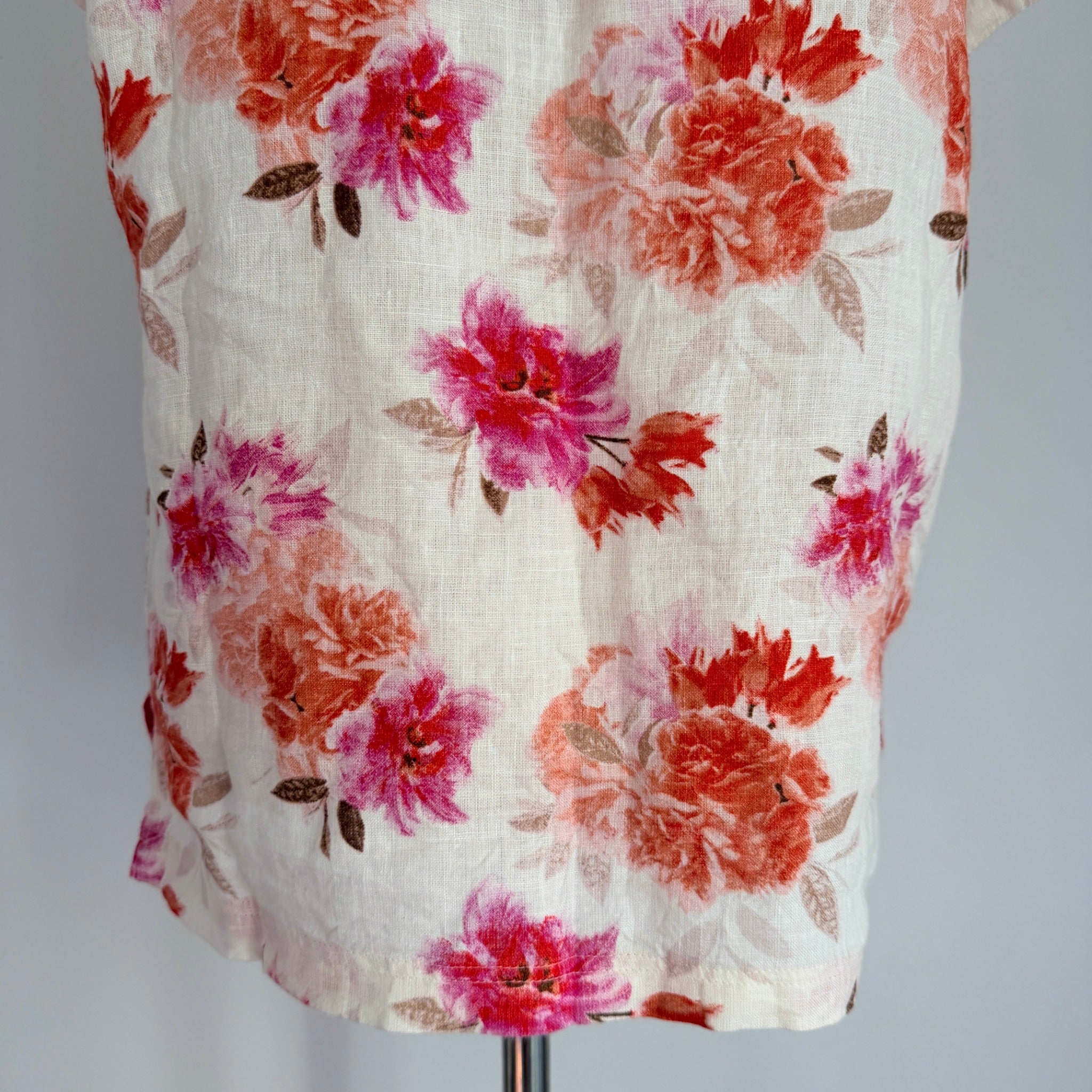 The Shanty Corporation Floral Linen Top - Lightweight Breathable Summer Essential - Image 14