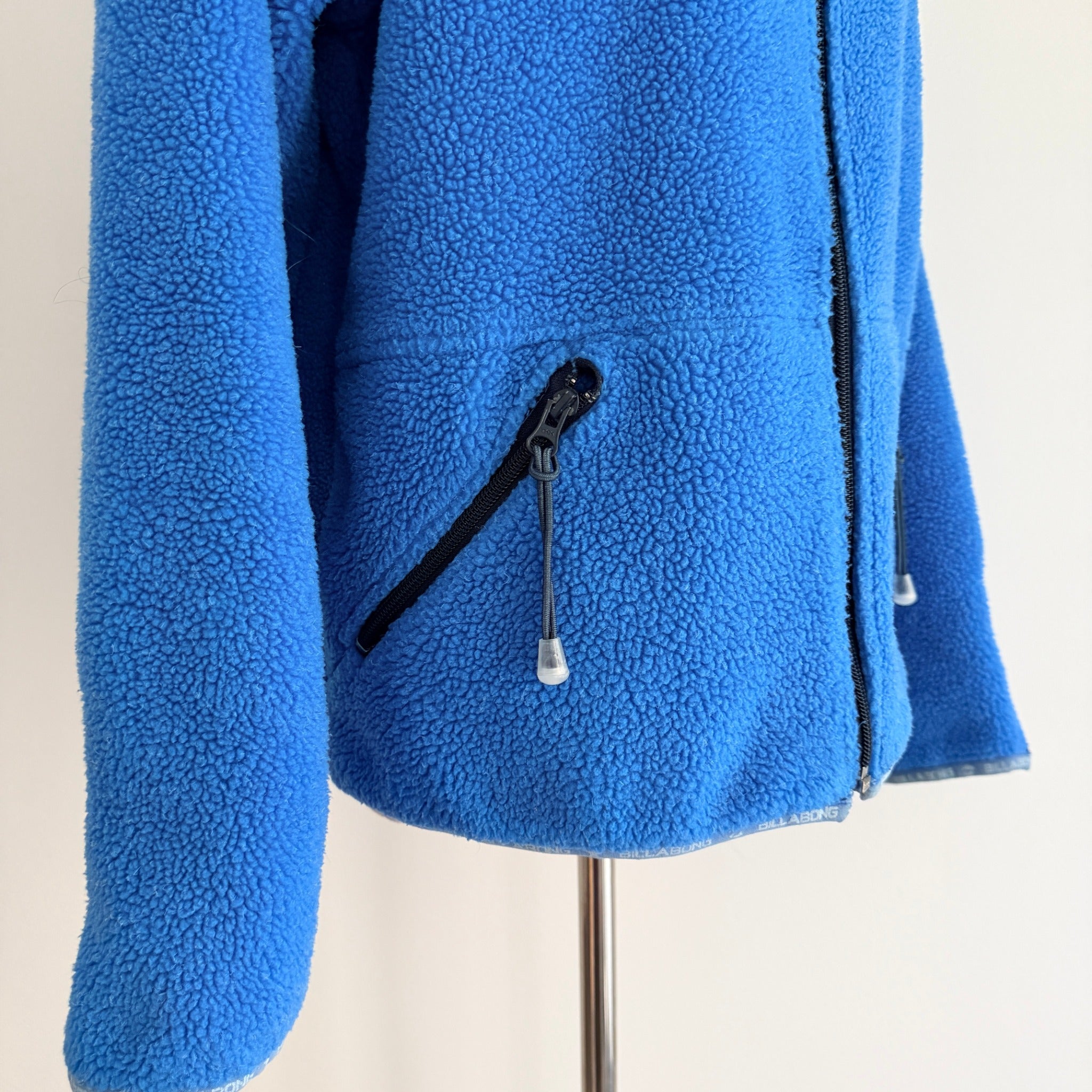 Billabong Blue Acrylic Polyester Fleece Hoodie Size 12 Vintage Casual - Image 15