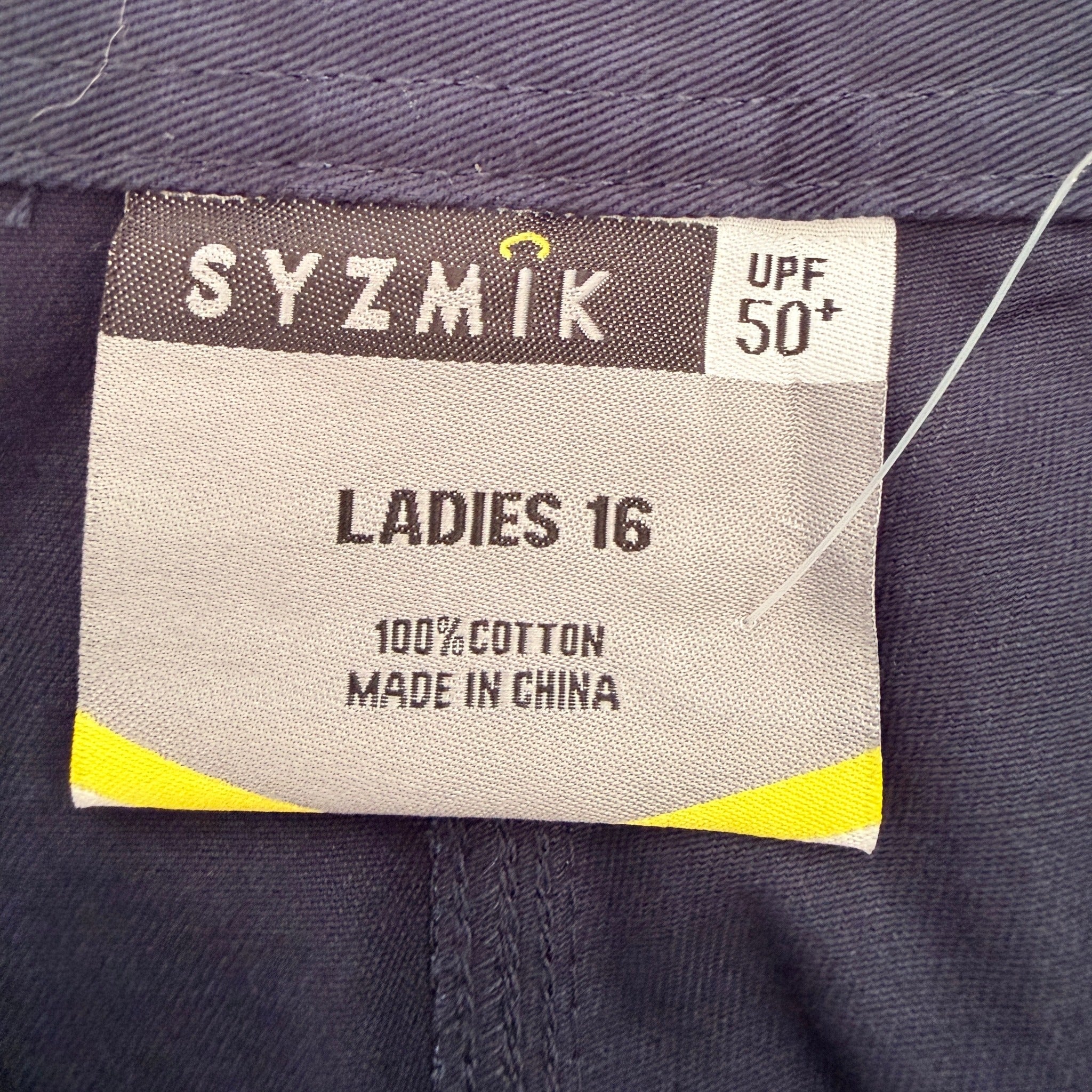 Syzmik Womens Navy Cotton Utility Cargo Pants Size 16 UPF50+ Workwear BNWT - Image 5