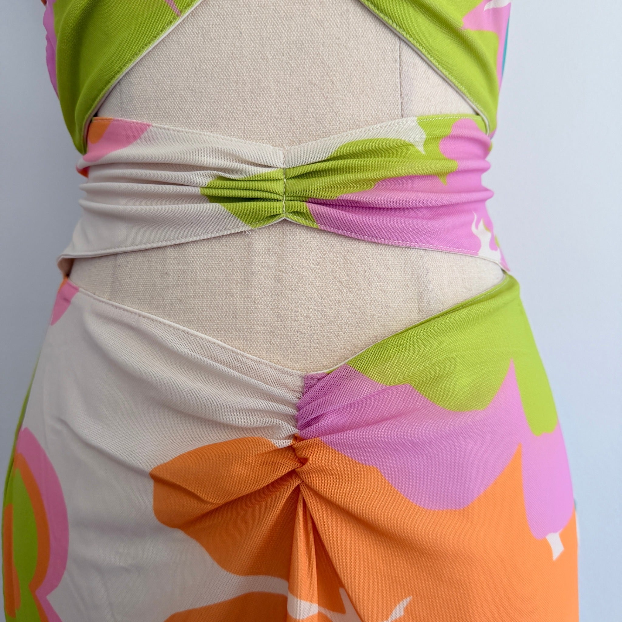 Sabo Cayli Cutout Dress Bubblegum Multi-Colour Size XS AU 6 NWT - Image 12
