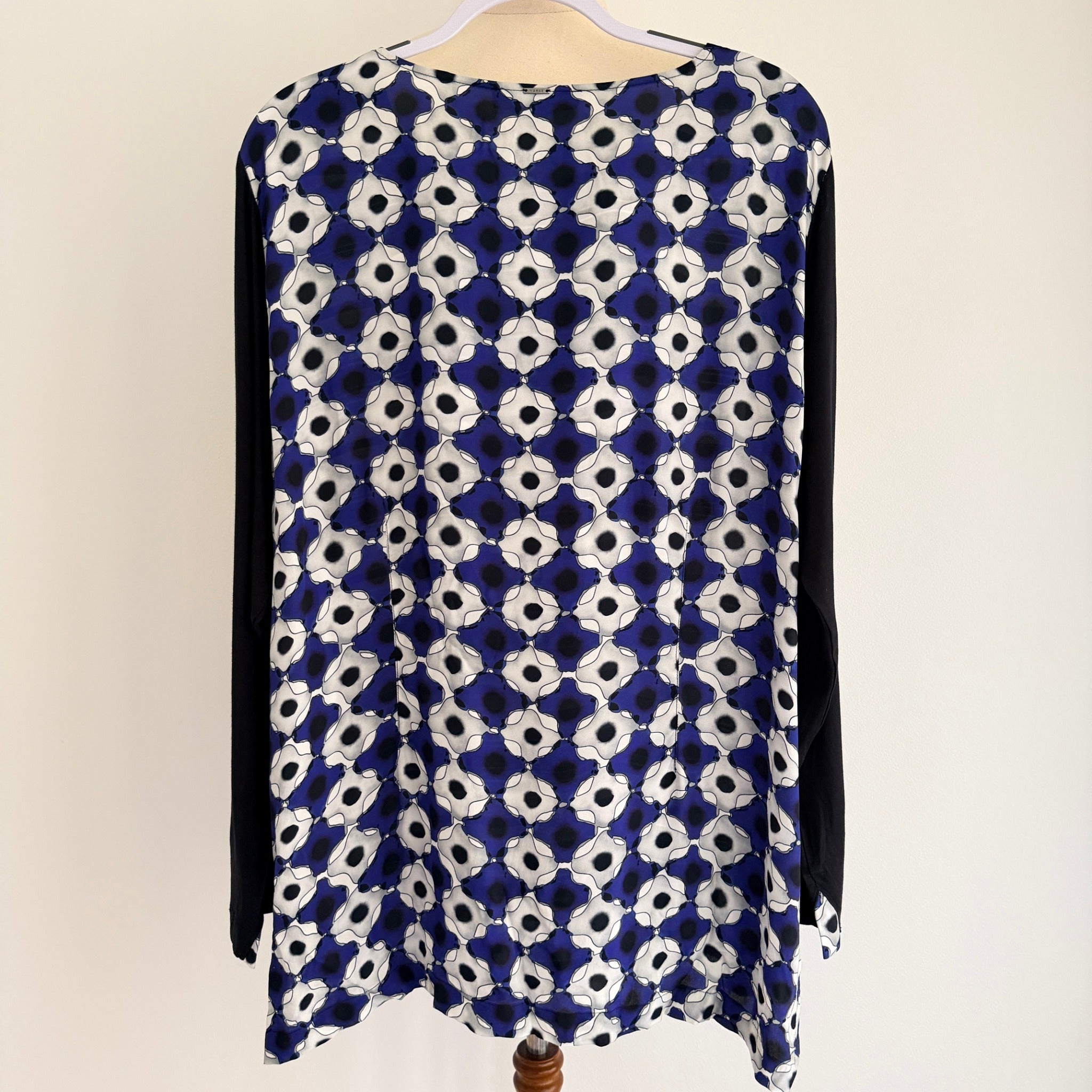 Verge Valen Top Blue Striped Viscose Blouse Womens Size XXL Designer BNWT - Image 2