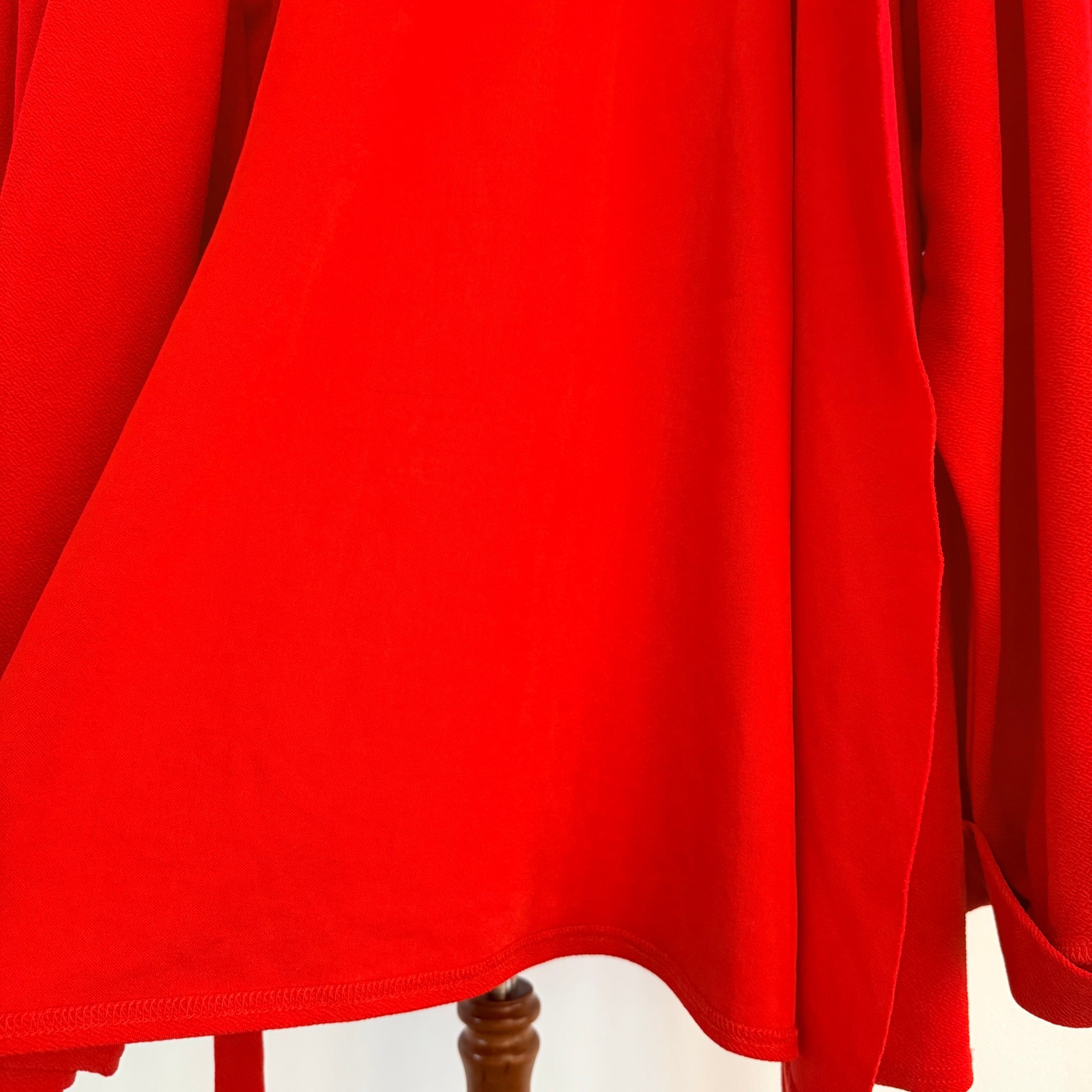 PrettyLittleThing Red Kimono Wrap Jacket Top Sz 20 V-Neck Party Evening - Image 17