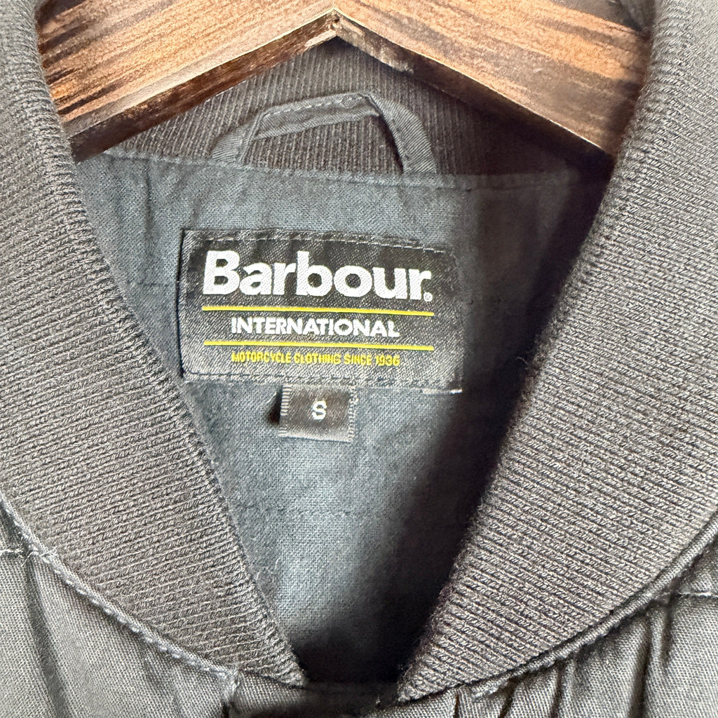 Barbour International Quilted Mens Jacket Black Size S Classic Style - Image 15