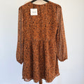 Atmos&Here Yasmin Spice Leopard Print Polyester Maternity Mini Dress Sz 10 BNWT - Image 1