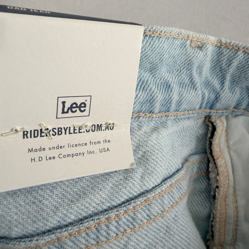 Riders by Lee Light Blue Denim Distressed Dad Jeans Size 8 High Rise Casual NWT - Image 13