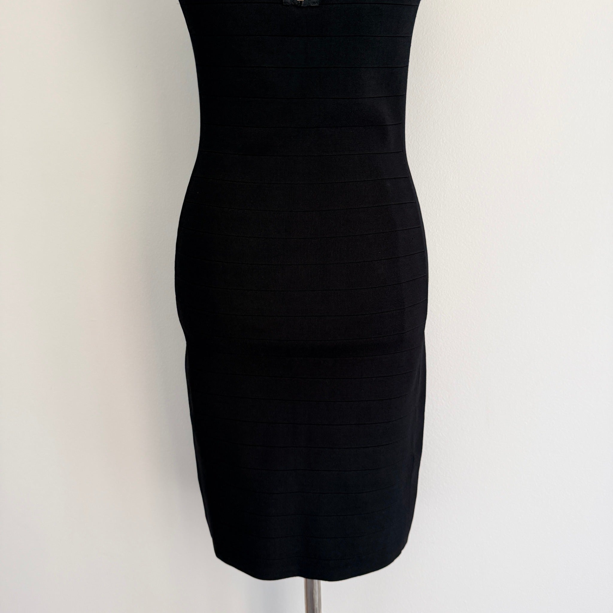 Karen Millen Black Bandage Dress Cutout Bodycon Size 2 Evening Party EPC - Image 16