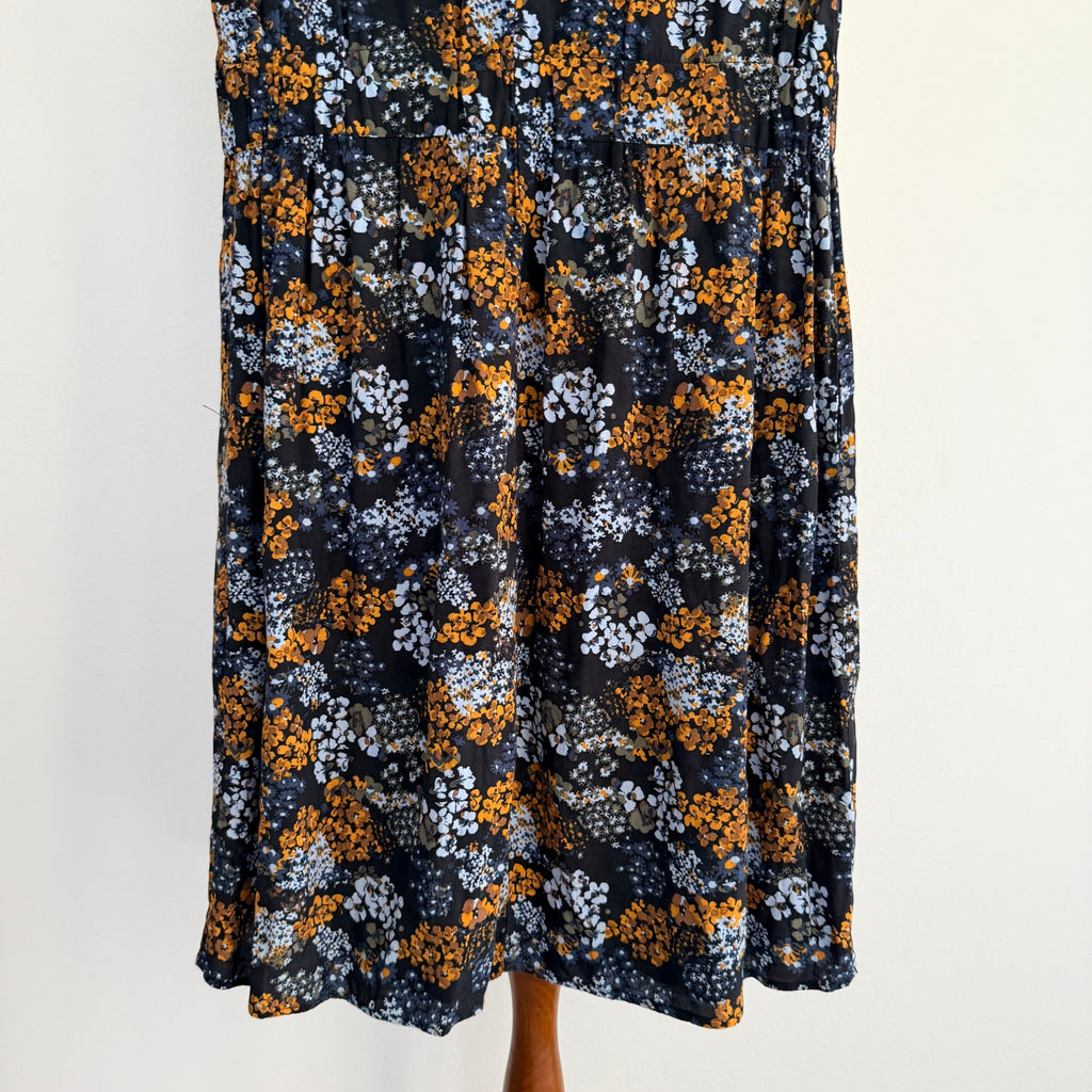 UNIQLO Womens Floral Print Viscose Sleeveless Shift Dress Size M Summer Casual - Image 16