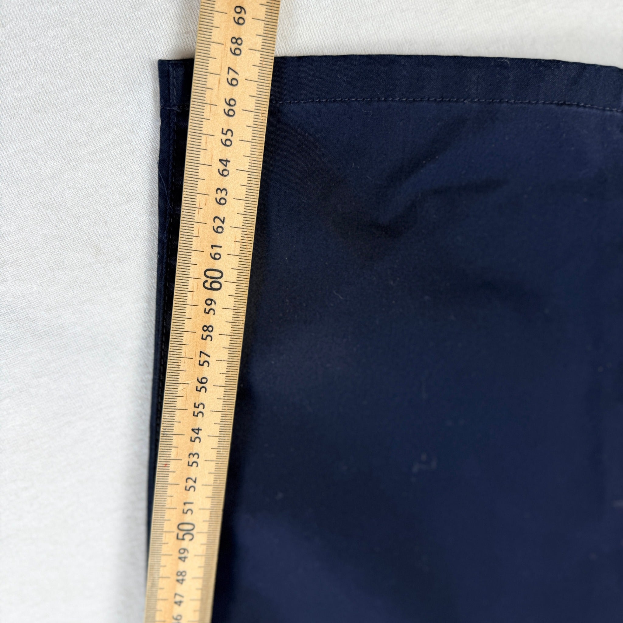 Scanlan Theodore Navy Belted High Waist Tapered Pants Sz 12 Cotton Blend - Image 15