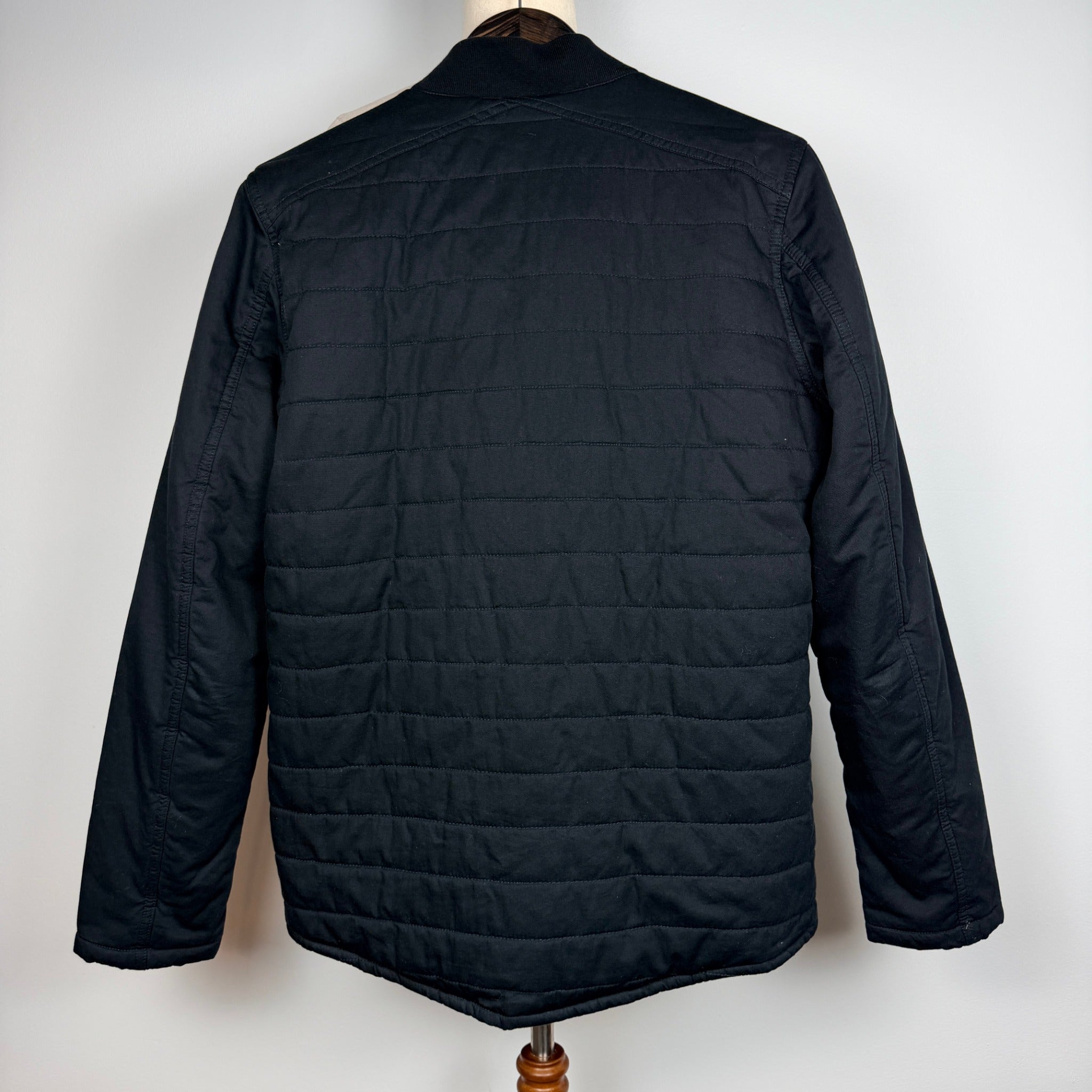 Barbour International Quilted Mens Jacket Black Size S Classic Style - Image 2