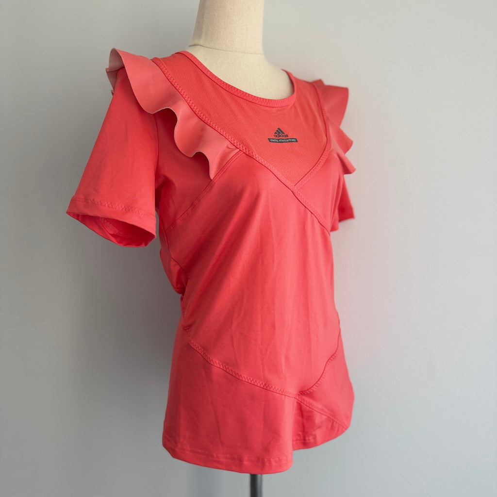adidas stella mccartney by Stella McCartney Barricade Ruffle Top Orange Size M - Image 16