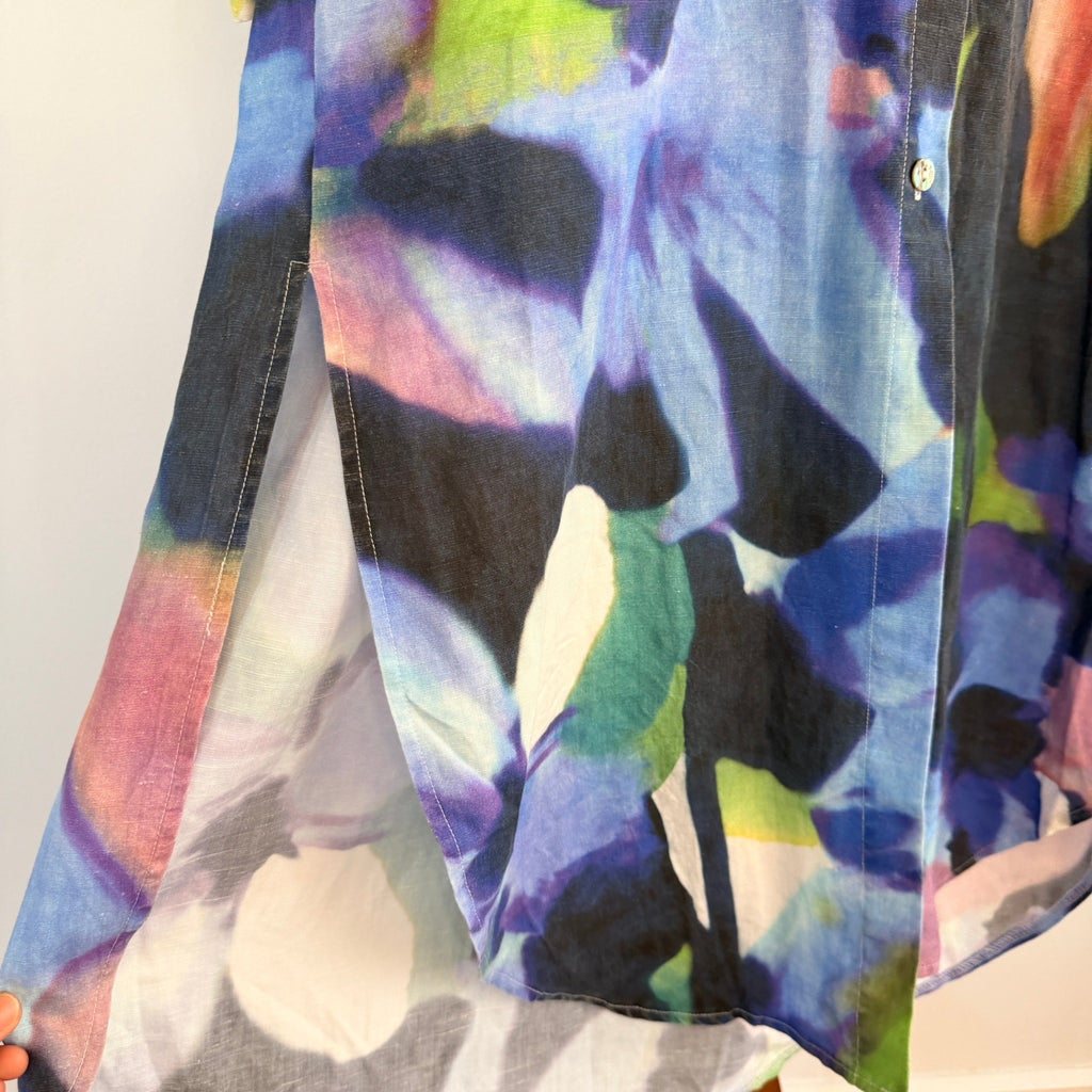 Hammock & Vine Multicolour Floral  Shirt Dress Sz 10 Boho Resort Wear - Image 11
