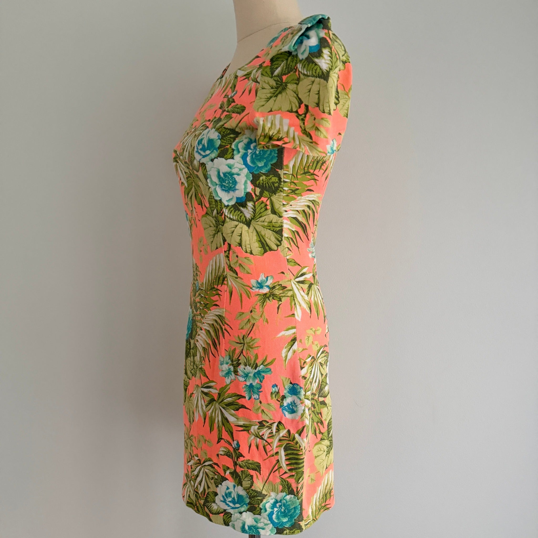 Sheike Floral Cotton Blend Mini Dress - Size 8 - Image 18