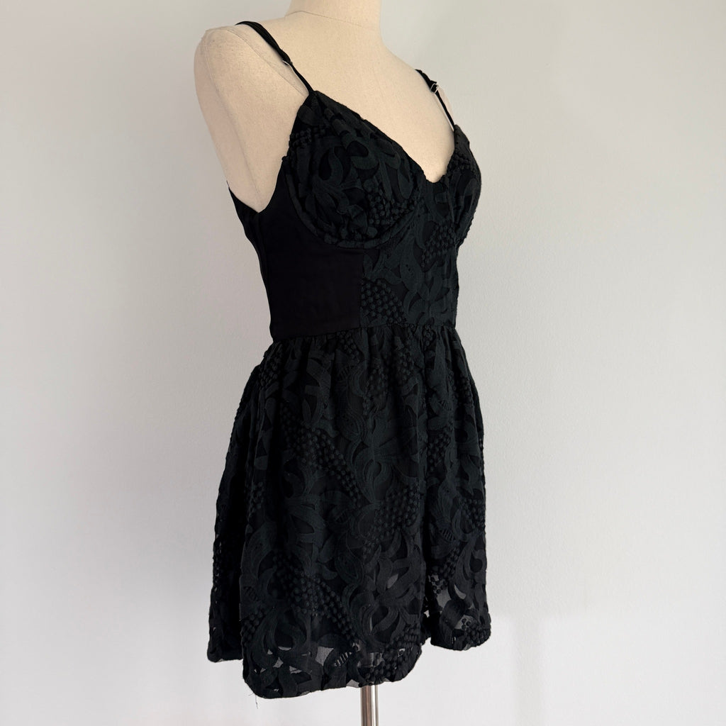 Zimmermann Black Lace Corset Romper Size 0 - Image 16
