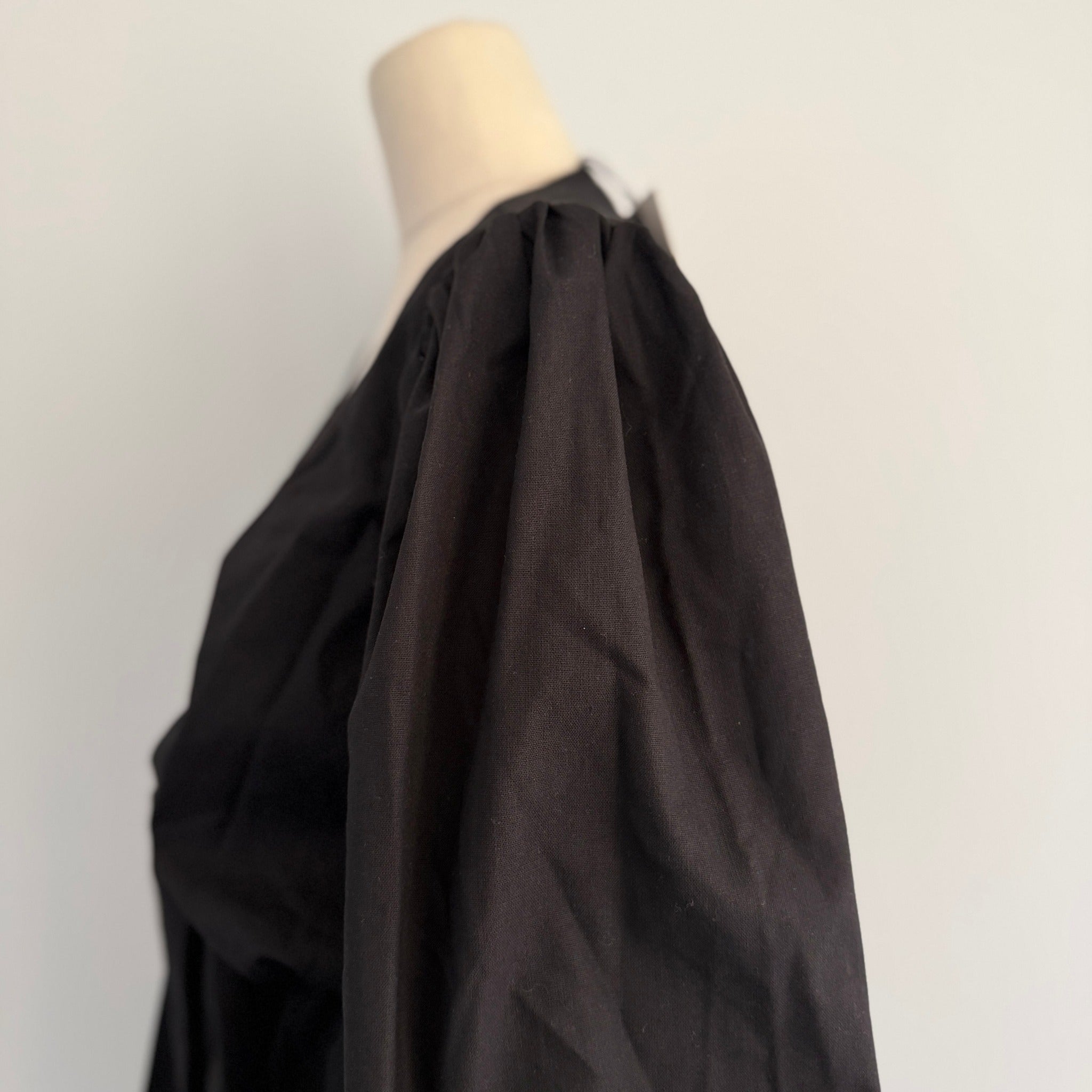 Tussah Katana Playsuit Black Linen Blend Tie Front Size 8 BNWT Party - Image 11