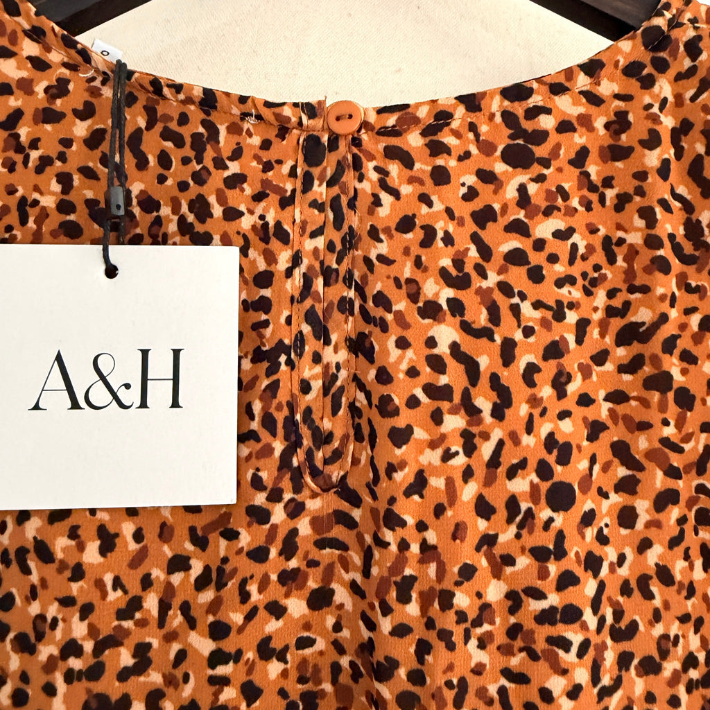 Atmos&Here Yasmin Spice Leopard Print Polyester Maternity Mini Dress Sz 10 BNWT - Image 15