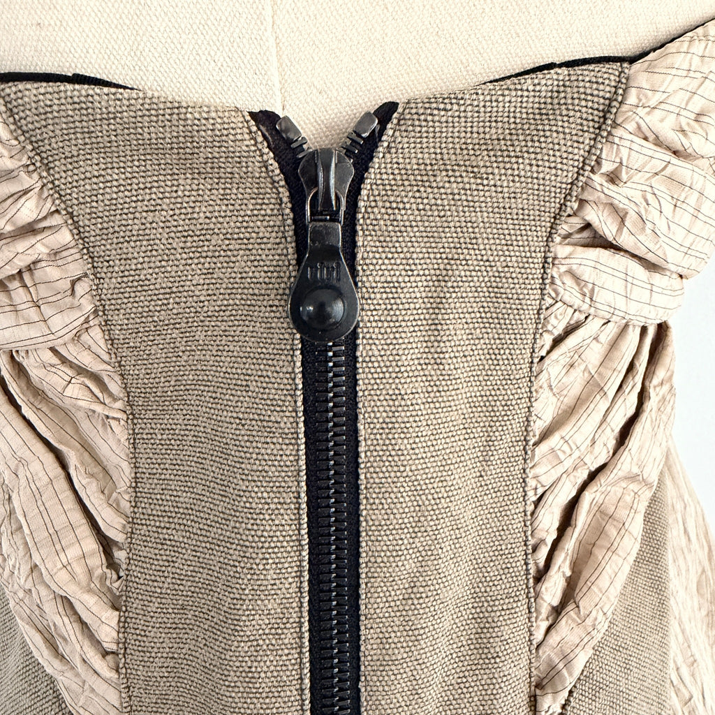Manning Cartell Beige Polyester Strapless Dress Sz 12 Swarovski Crystal Party - Image 18
