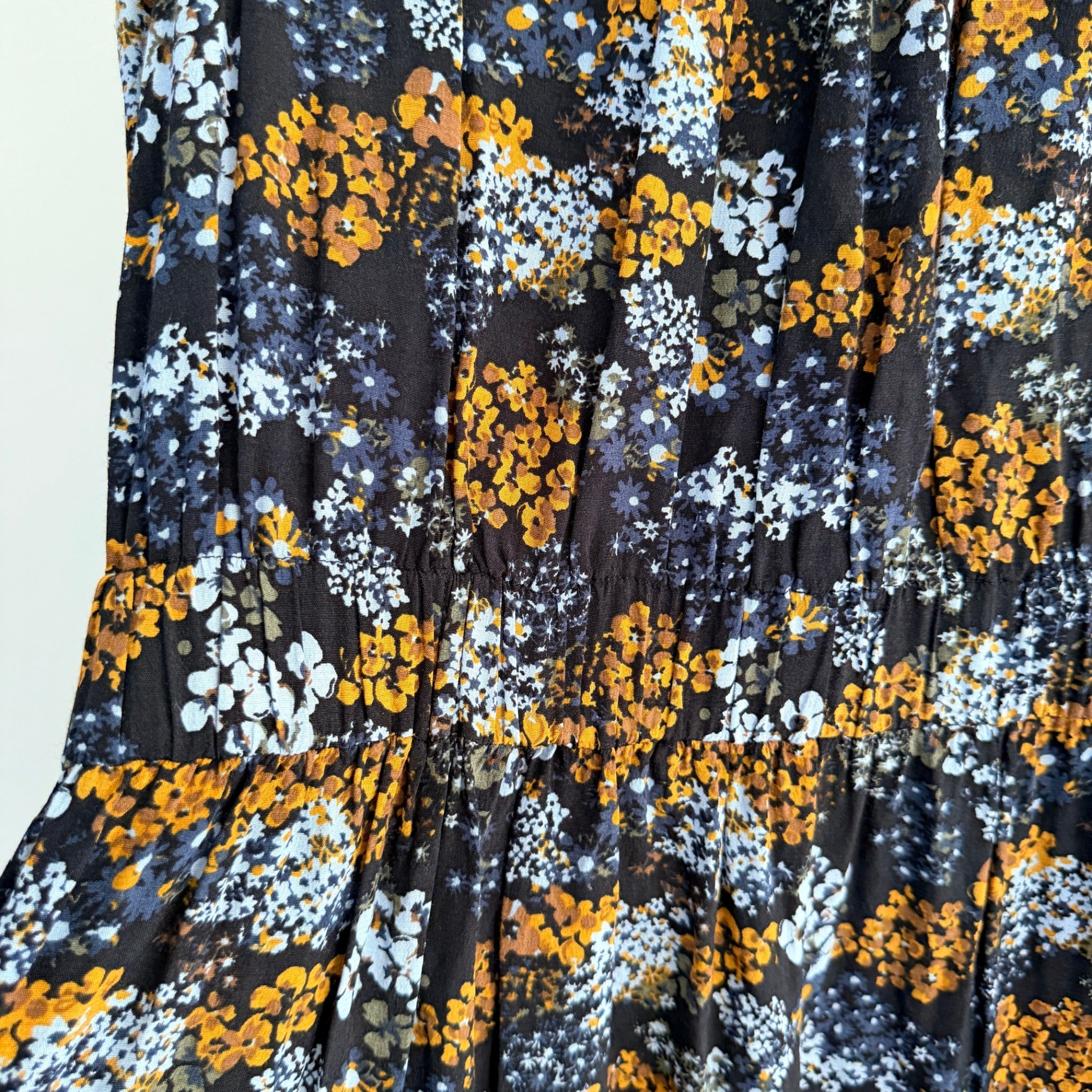 UNIQLO Womens Floral Print Viscose Sleeveless Shift Dress Size M Summer Casual - Image 18