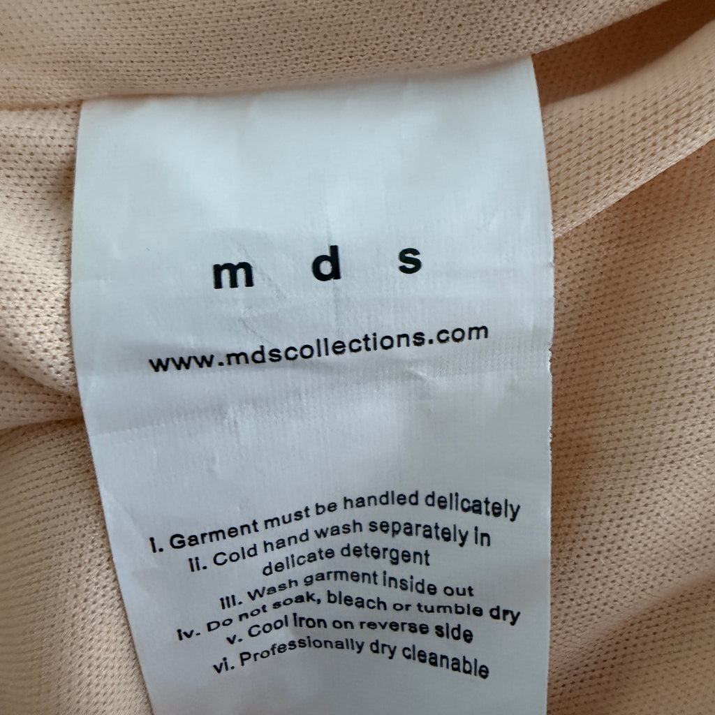 MDS Collections White Nude Mesh Swiss Dot Ruffle Mini Dress Size S Party - Image 7