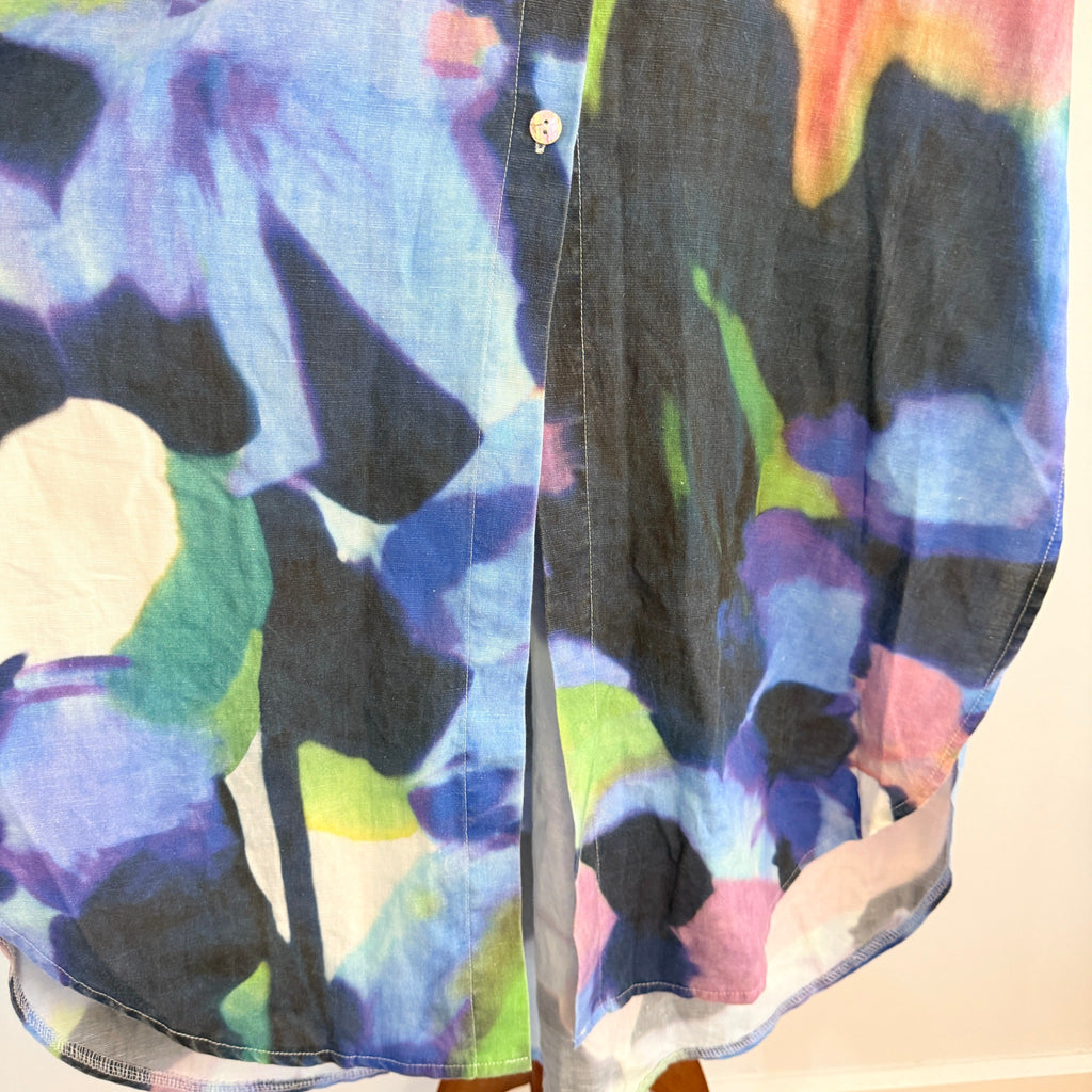 Hammock & Vine Multicolour Floral  Shirt Dress Sz 10 Boho Resort Wear - Image 12