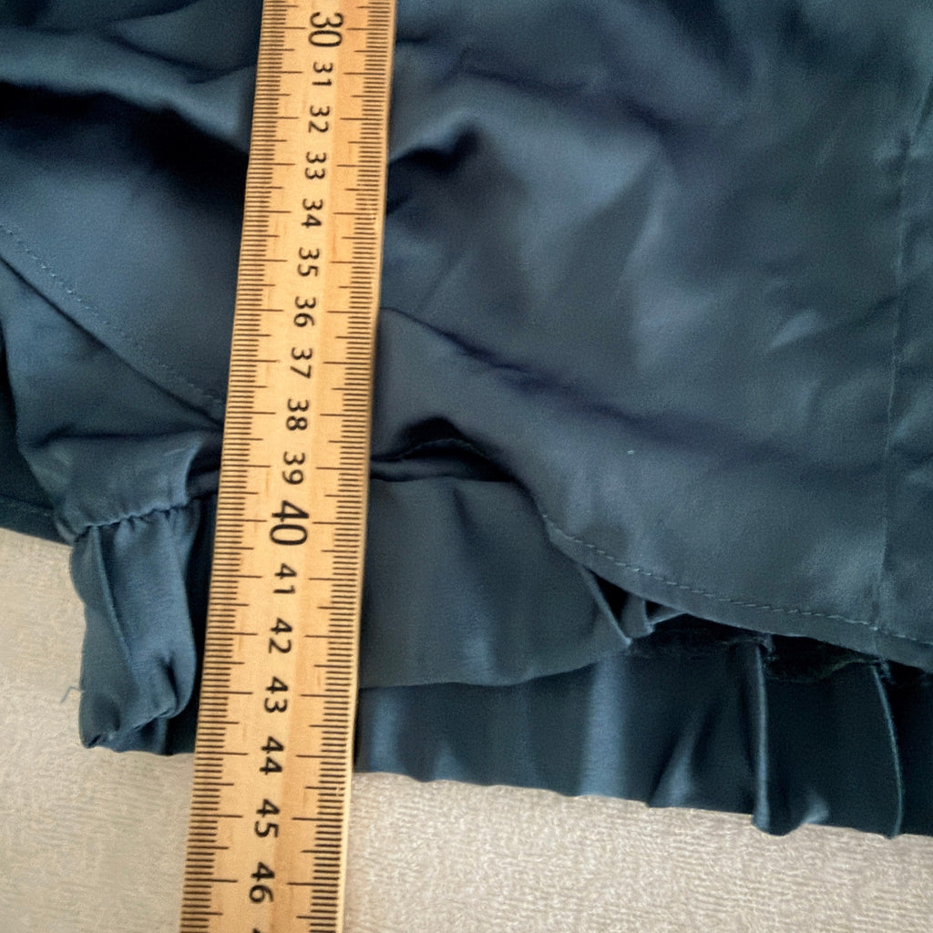 Sheike Blue V-Neck Cape Sleeve Cropped Top Size 6 - Image 16