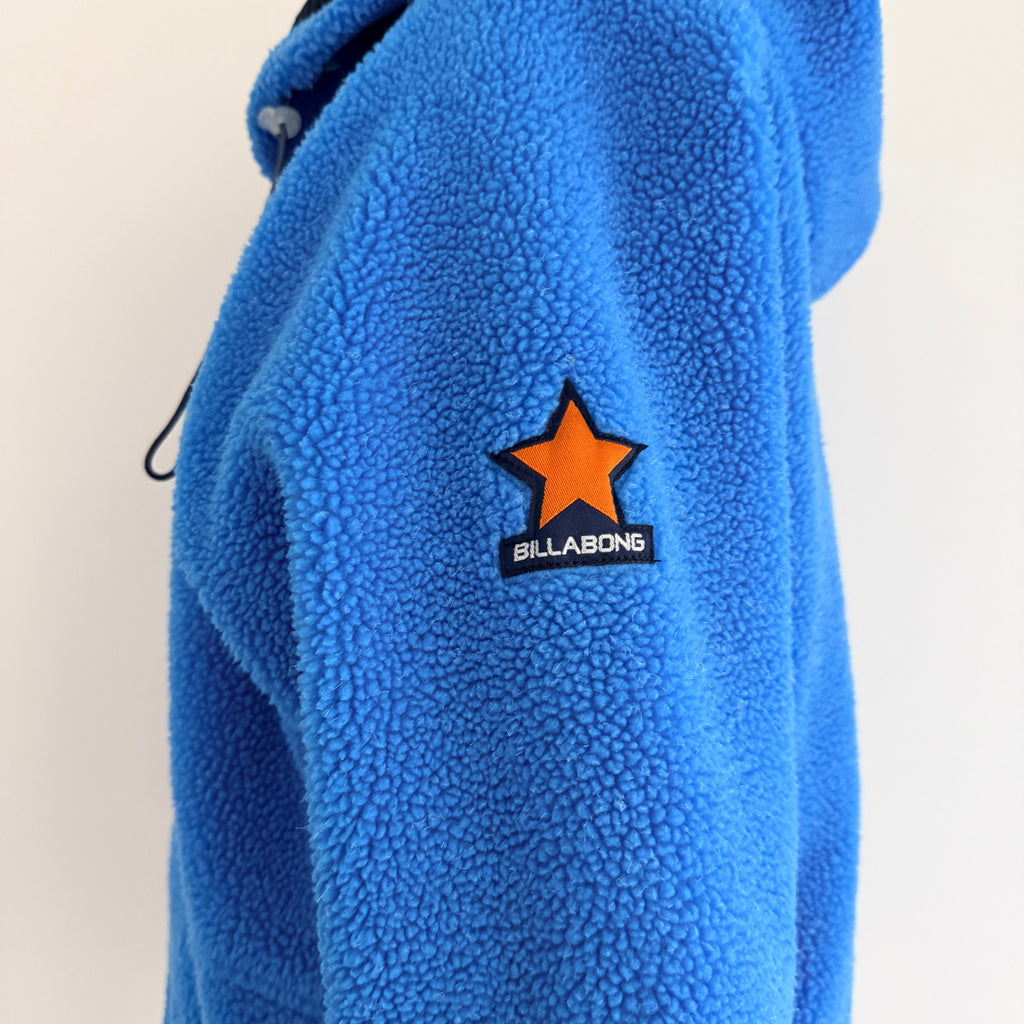 Billabong Blue Acrylic Polyester Fleece Hoodie Size 12 Vintage Casual - Image 7