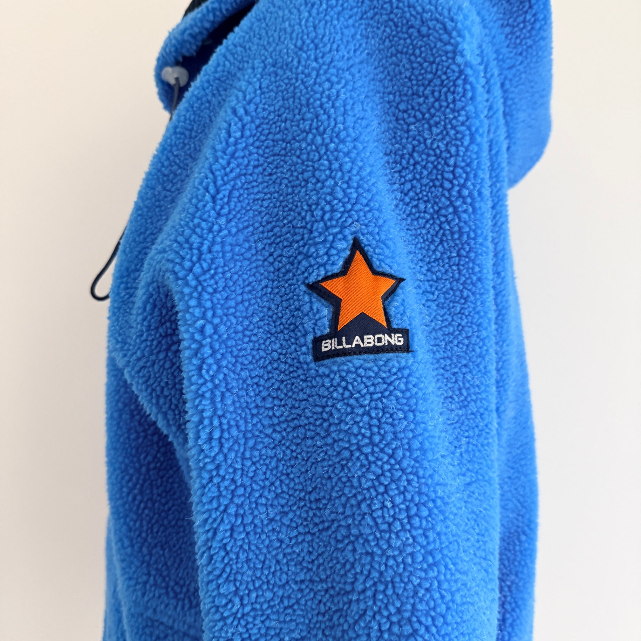 Billabong Blue Acrylic Polyester Fleece Hoodie Size 12 Vintage Casual - Image 7