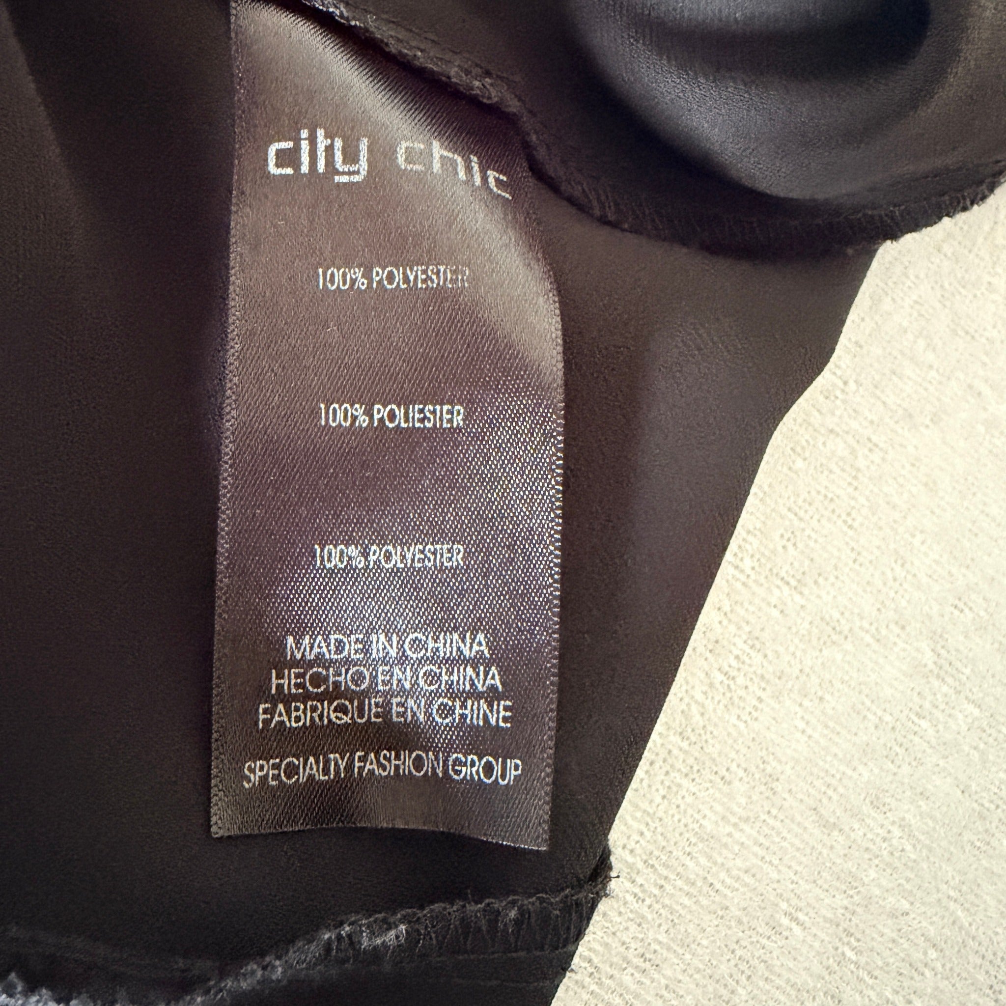 City Chic Black Polyester Chiffon Cardigan Size XS Waterfall Open Front Evening - Image 7