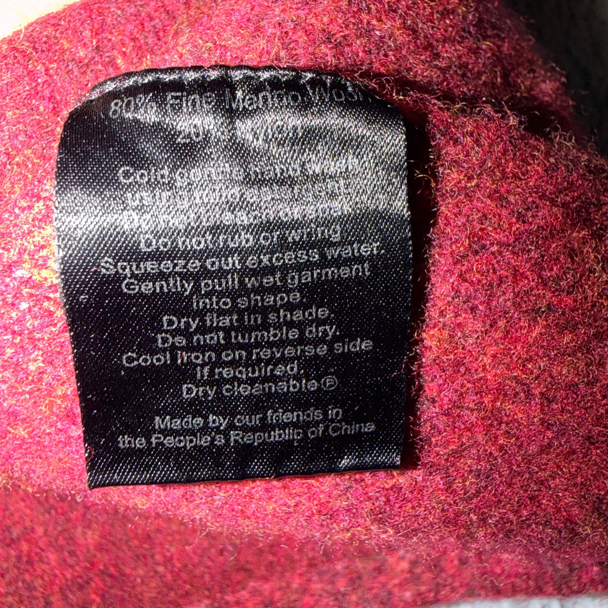 Elk The Label Womens Burgundy Merino Wool Blend Jumper Size M Crew Neck Casual - Image 6