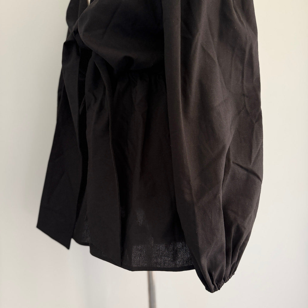 Tussah Katana Playsuit Black Linen Blend Tie Front Size 8 BNWT Party - Image 18