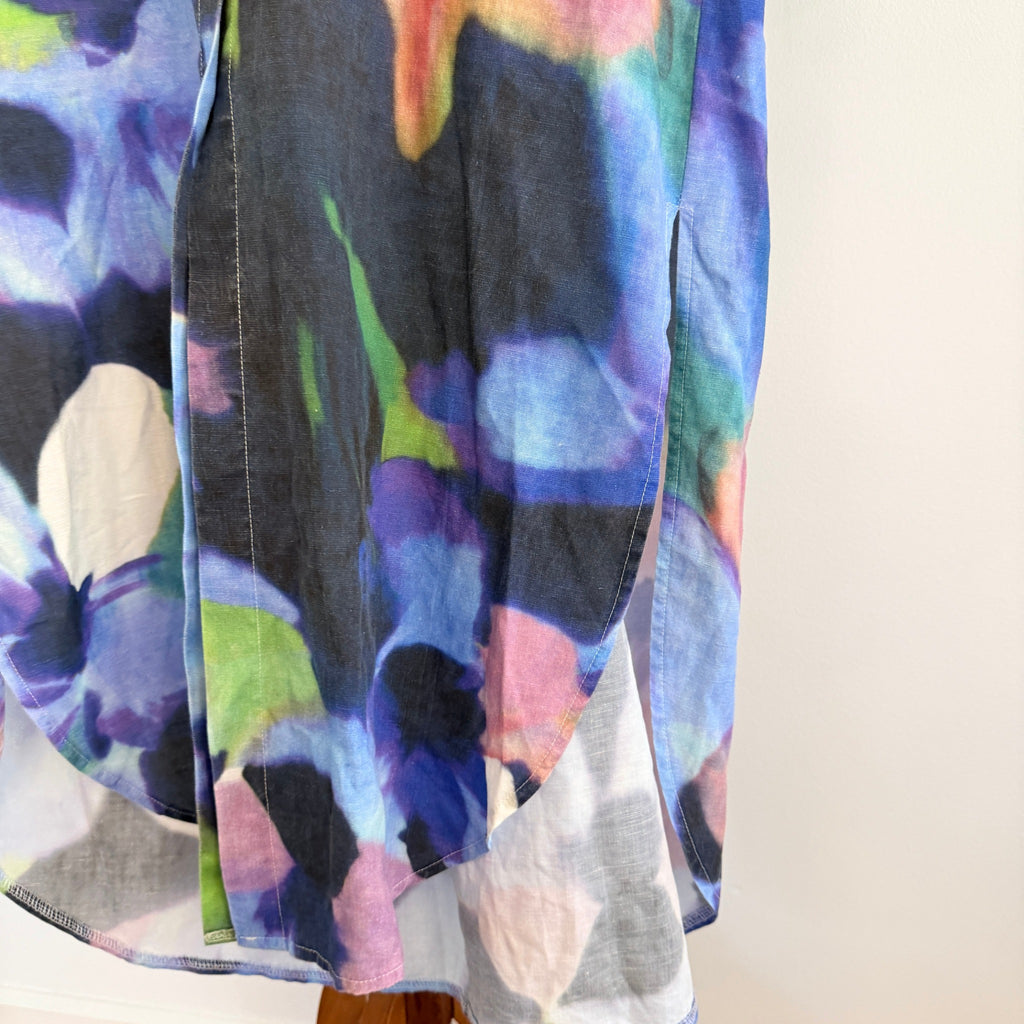 Hammock & Vine Multicolour Floral  Shirt Dress Sz 10 Boho Resort Wear - Image 7