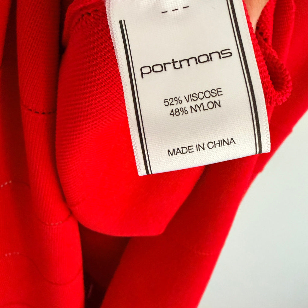 Red Knit Sleeveless Dress Textured Pleated Skirt Size XL NWT Casual - Image 17