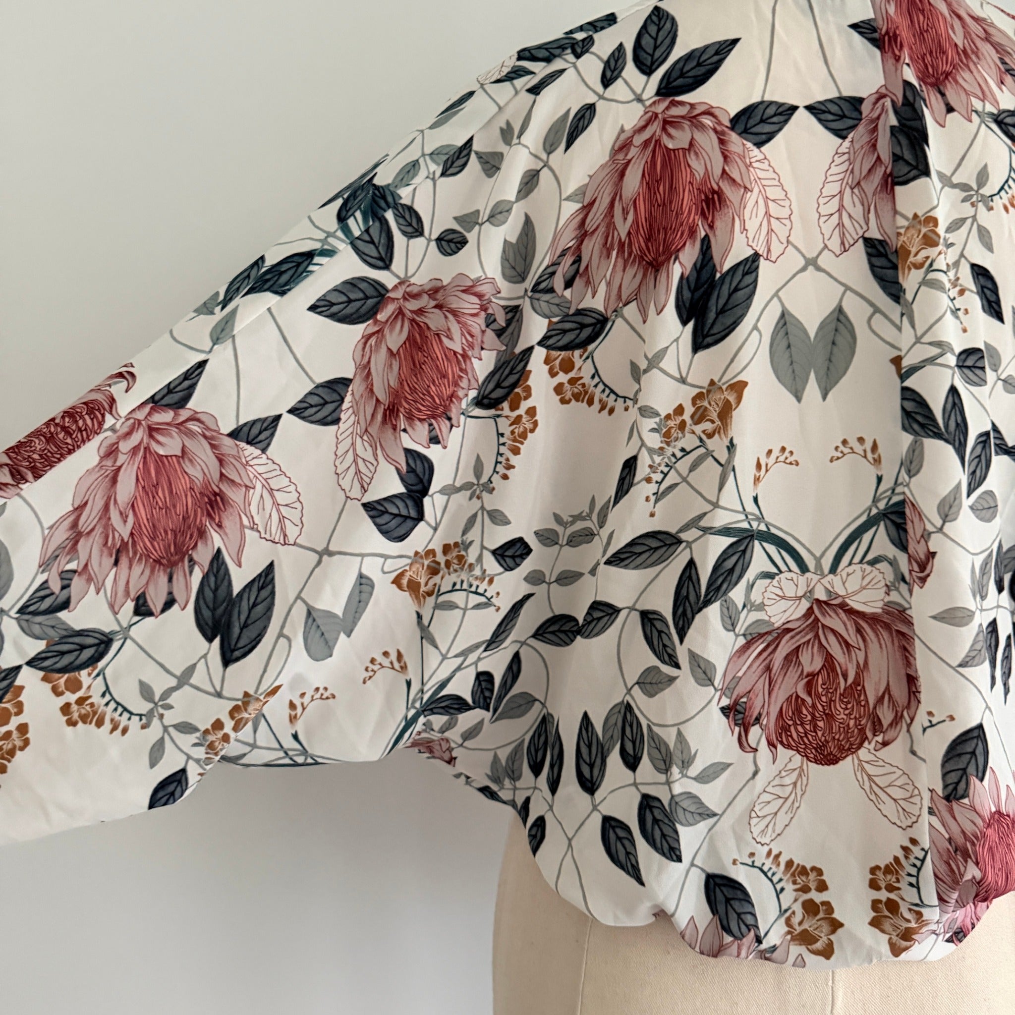 Sheike Floral Print Long Sleeve Wrap Top - Image 20